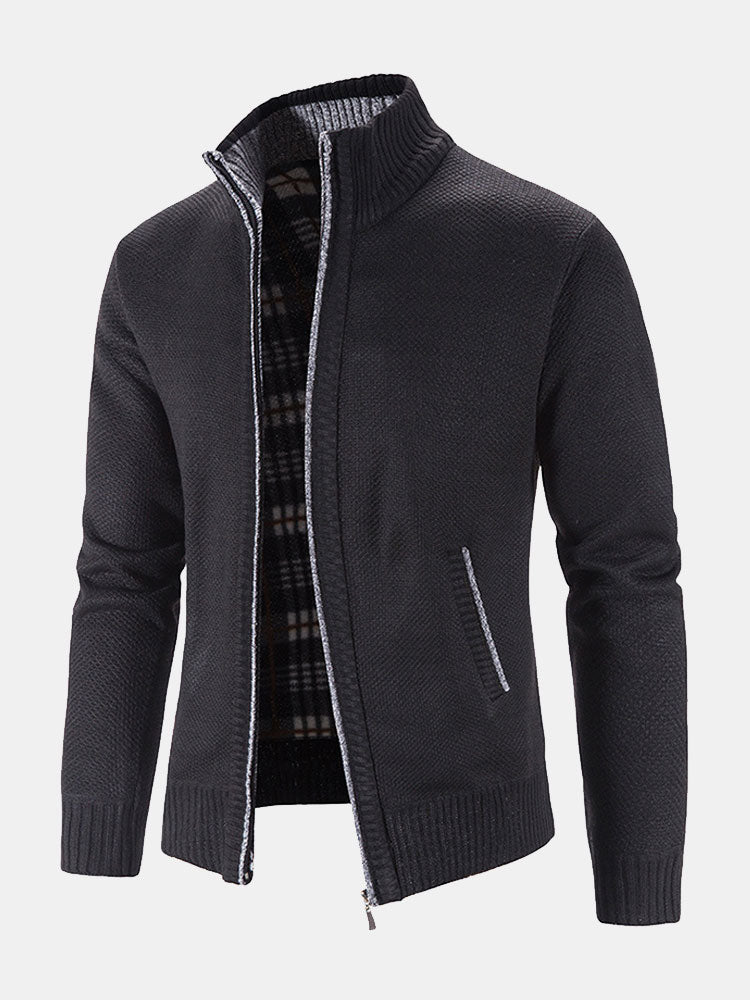 Plus Size 2XL Zip Up Sweater
