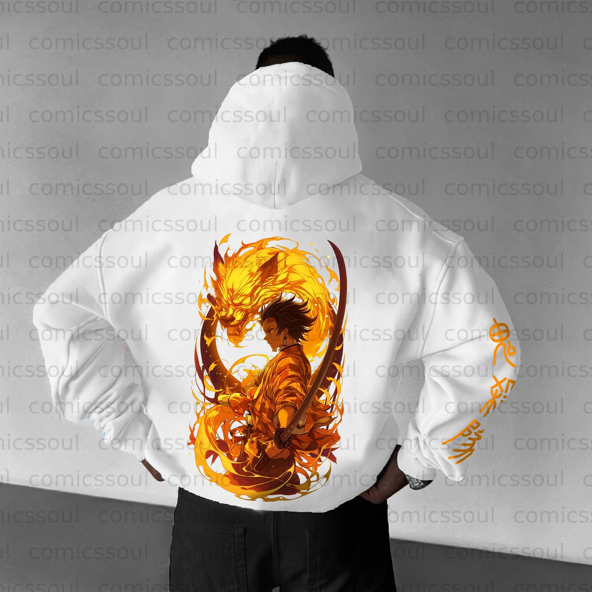 Unisex Anime Graphic Streetwear Vintage Hoodie