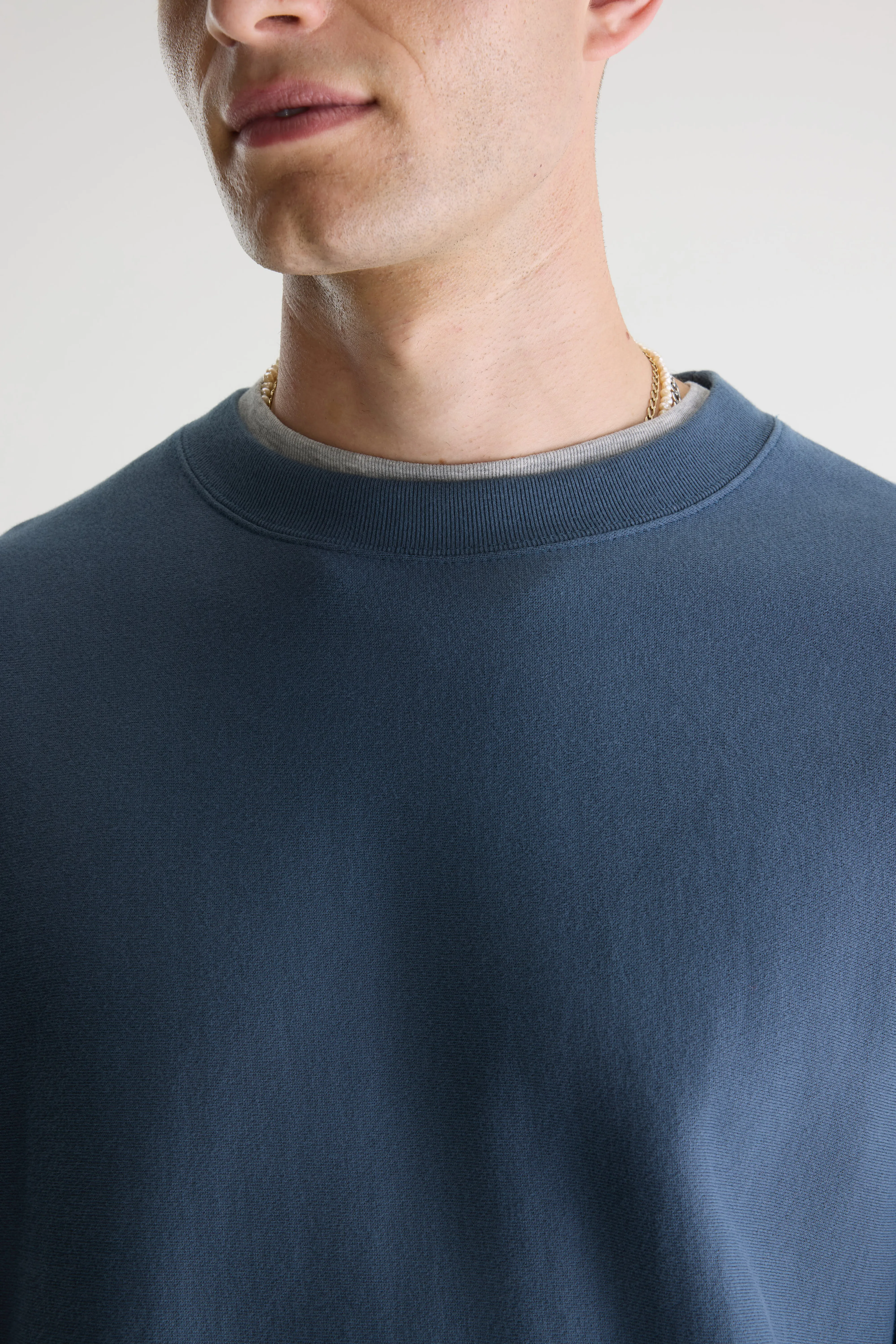 Bellerose Flake crewneck blue-grey sweatshirt (242 / M / DOVE)