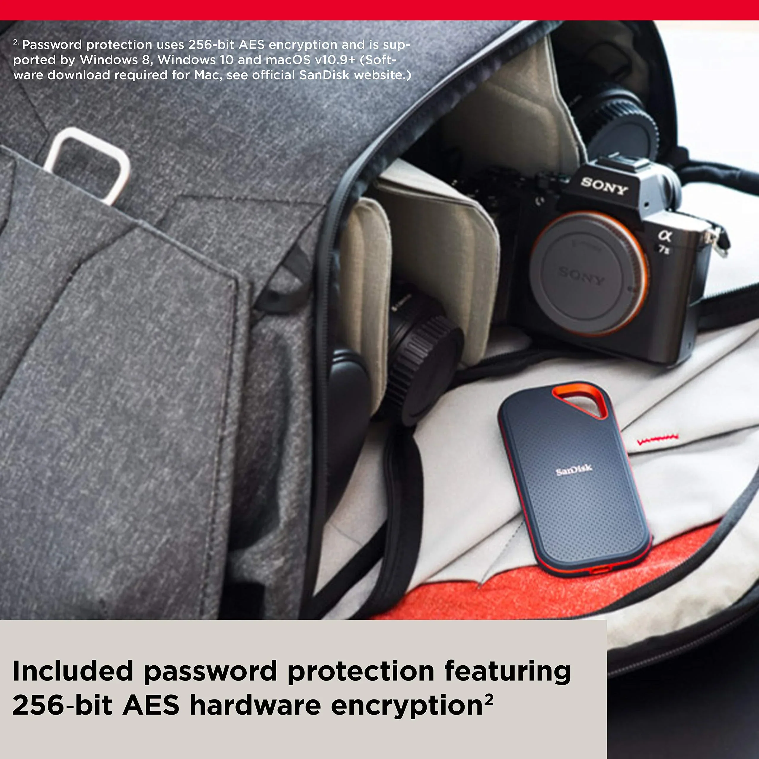 SanDisk 1TB Extreme PRO Portable SSD - Up To 2000MB/s - Image 7 SanDisk 1TB Extreme PRO Portable SSD - Up To 2000MB/s - Image 7