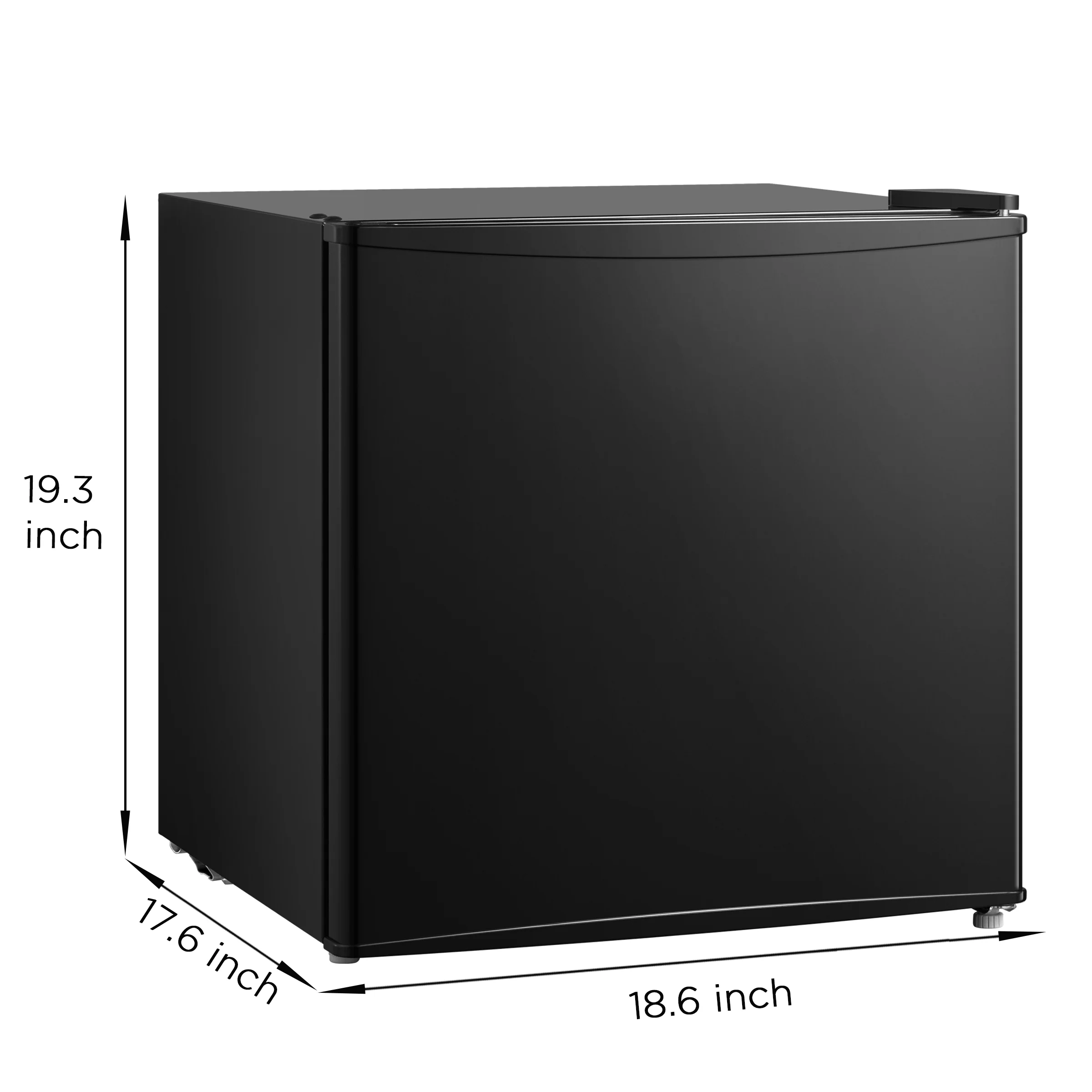 Mainstays 1.7 Cu. ft. Single Door Compact Refrigerator, Black, New - Image 7