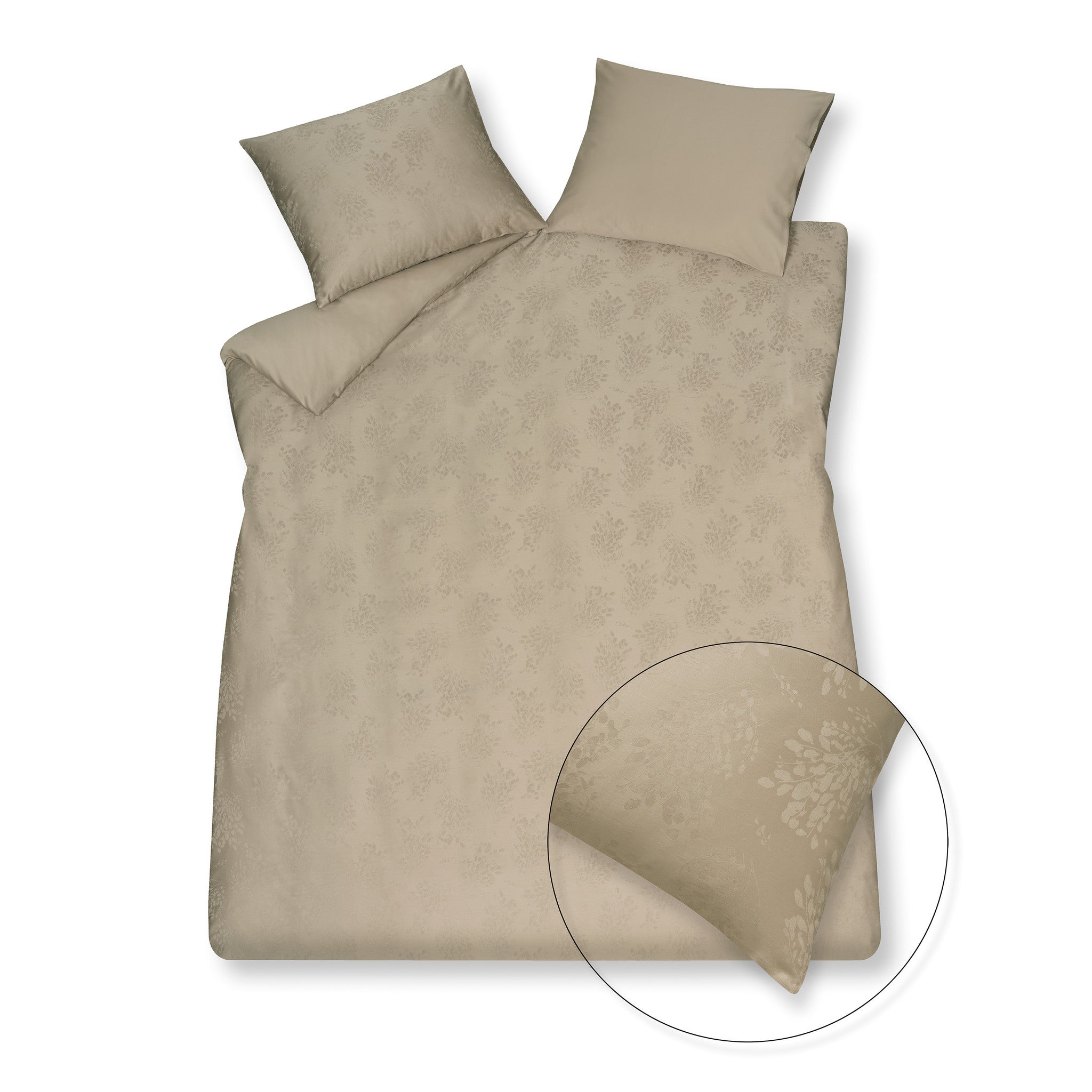 Dekbedovertrek Purity Sienna Linen   240 x 200 220 cm   Beige   Bruin