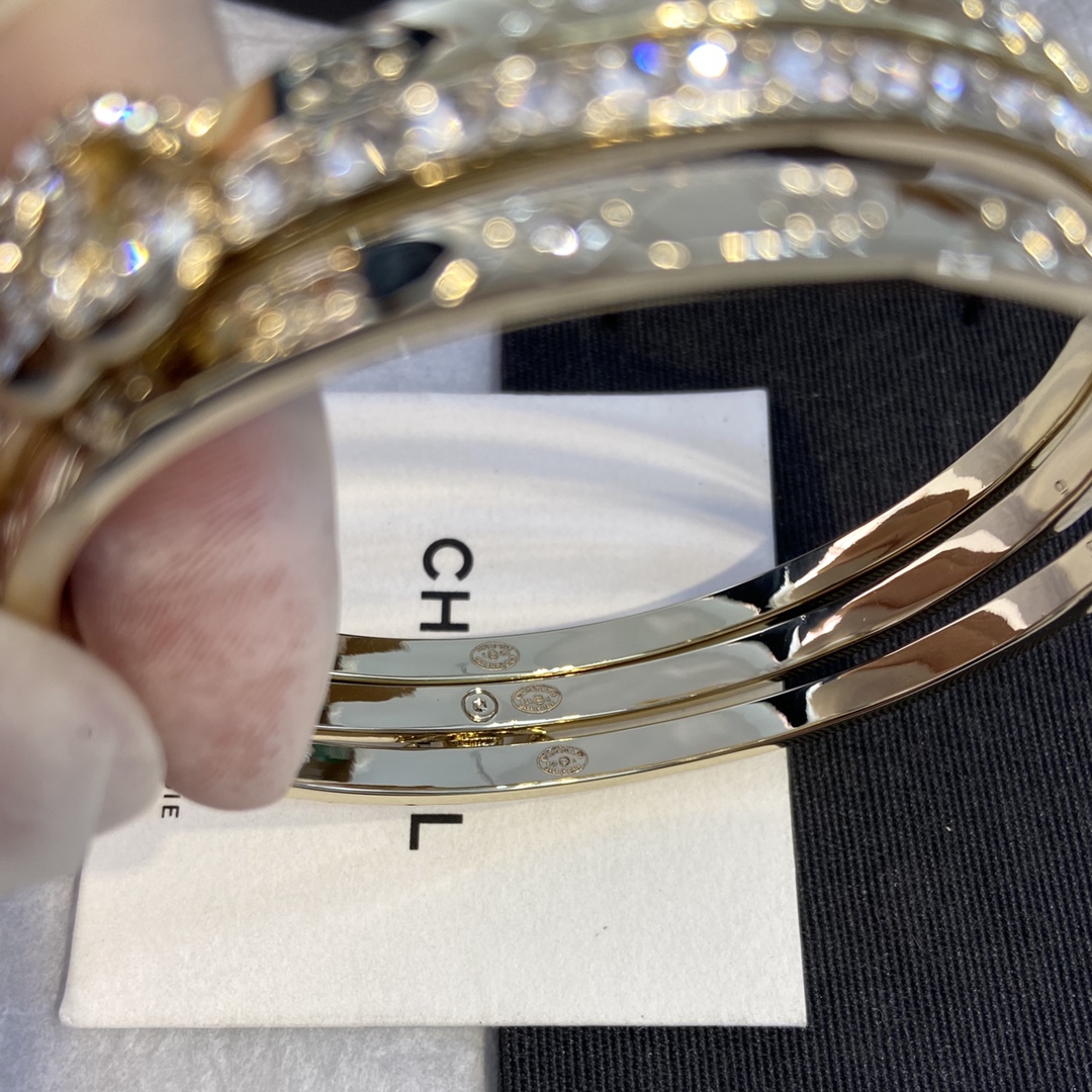 Chanel Coco Crush 3 Stacked Bracelets Bangles - Original Replica Club