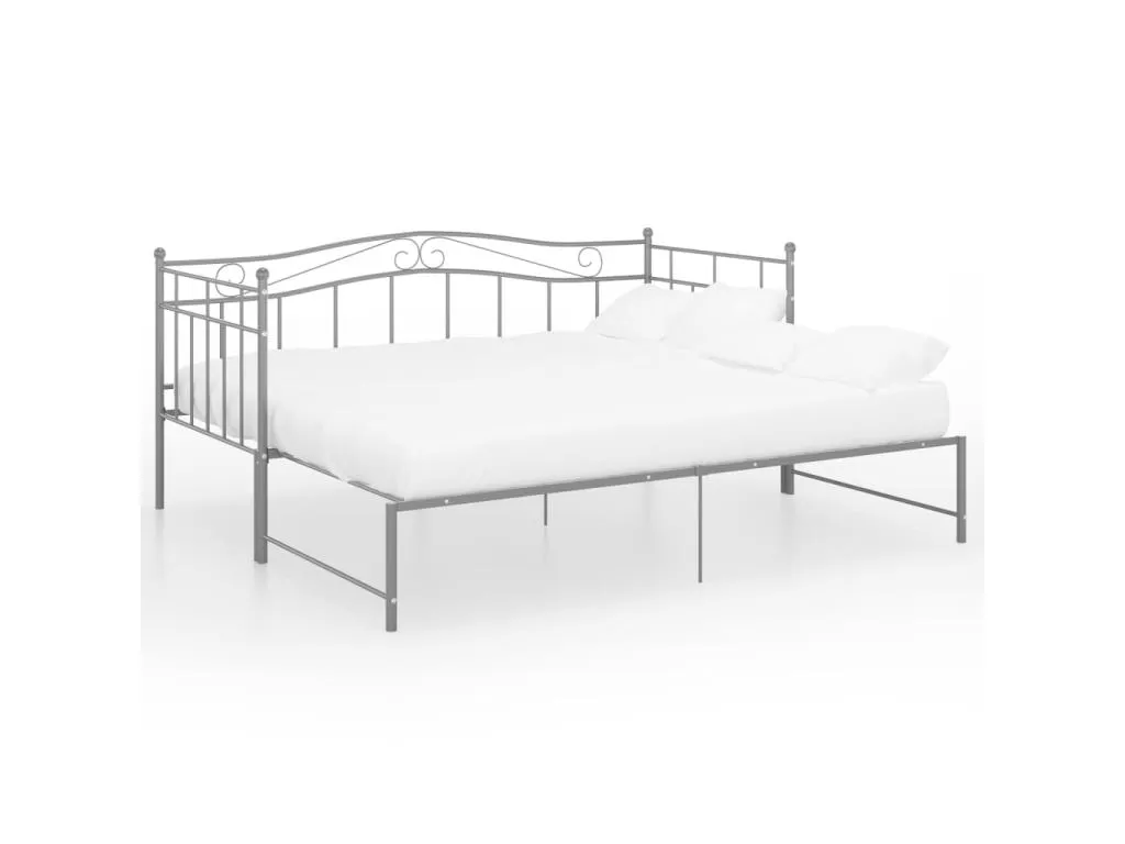 Estructura de sofá cama extensible Lluesmahome en color gris, tamaño 90x200 cm  WC0272474