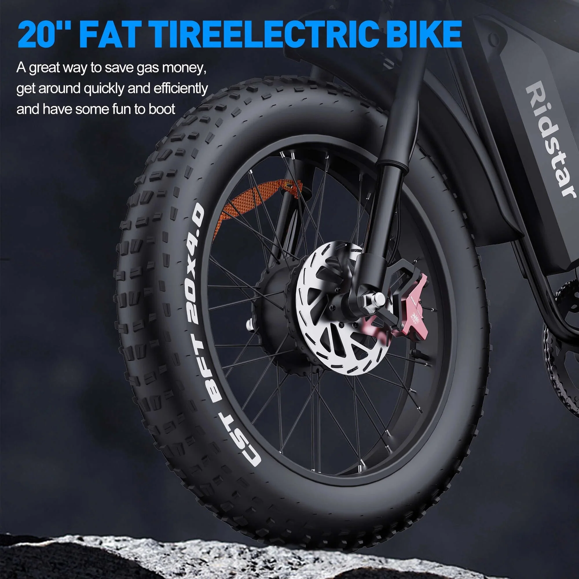 1500W Electric Mountain Bike 48V 20Ah, 20 inch Fat Tires, Shimano 7-Speed, Full Suspension - q20-1500w - Image 22 1500W Electric Mountain Bike 48V 20Ah, 20 inch Fat Tires, Shimano 7-Speed, Full Suspension - q20-1500w - Image 22