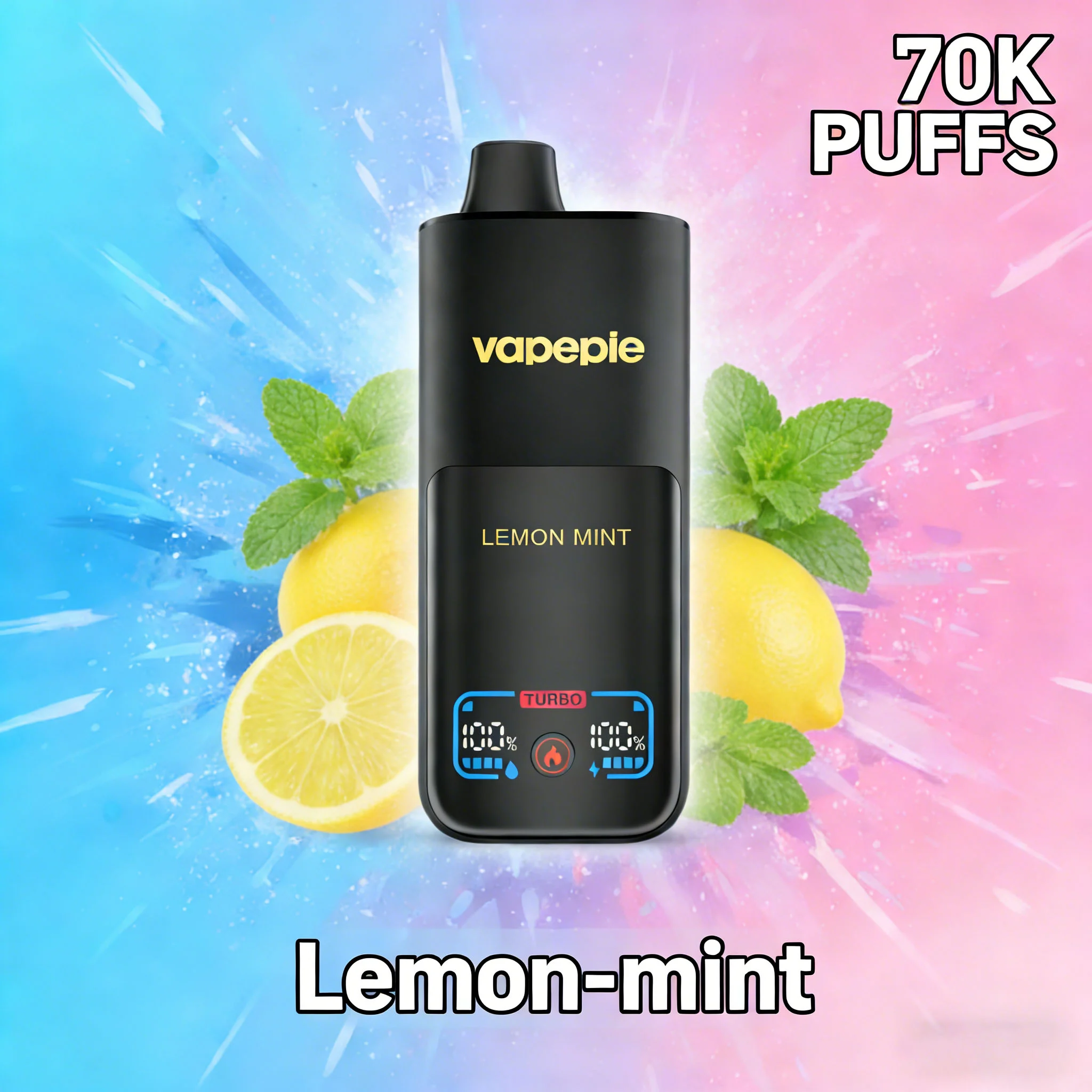 Lemon Mint-VAPEPIE Mega 70.000 Züge