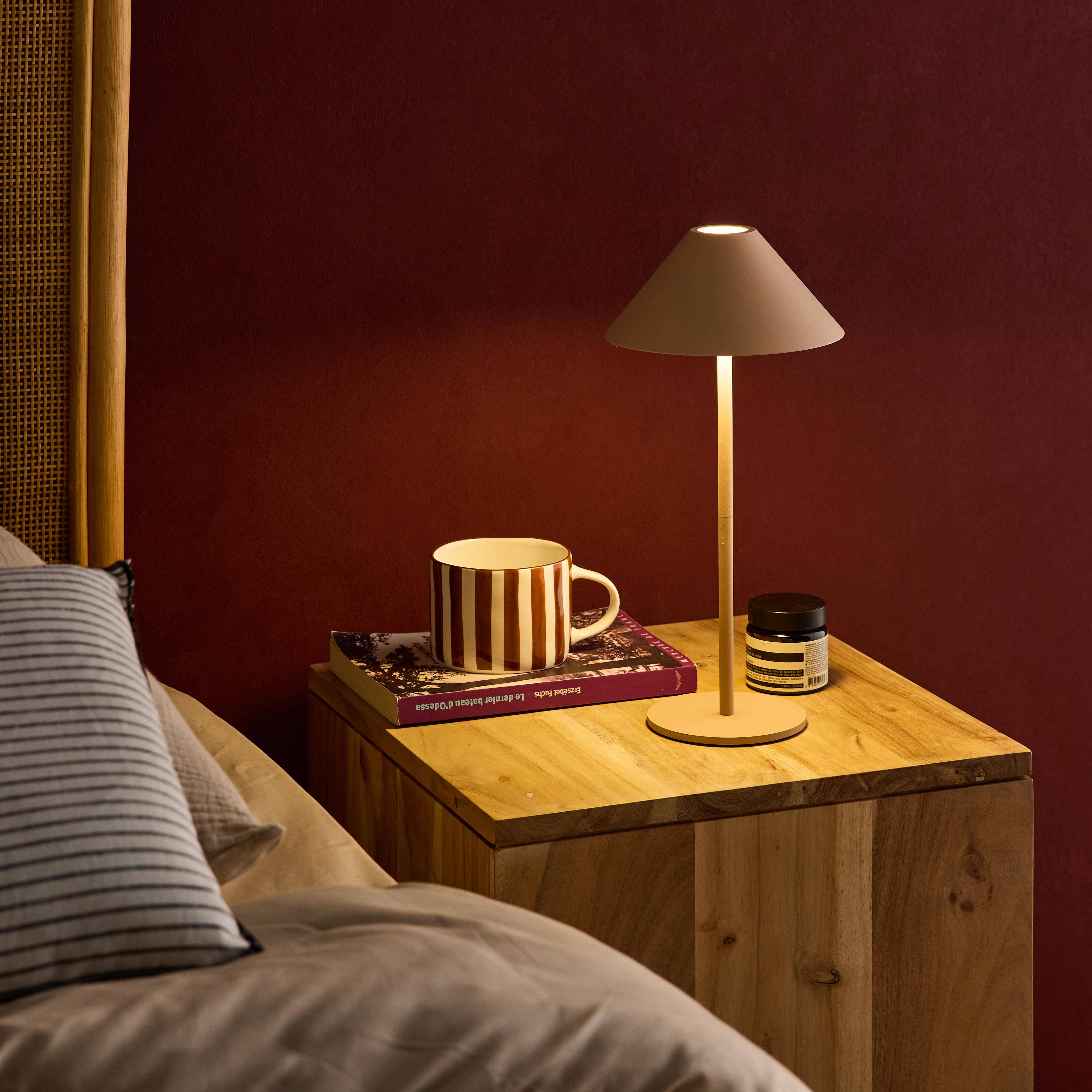 Adam - Lámpara de mesa interior/exterior LED inalámbrica, H32cm