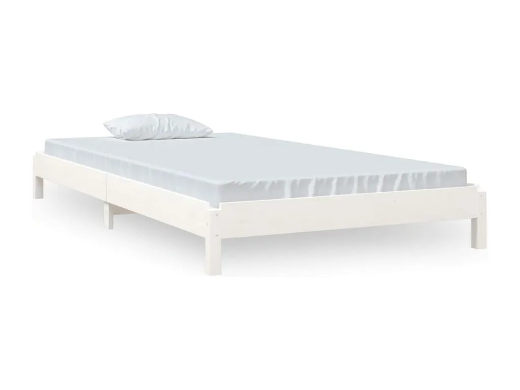 Cama apilable de madera pino maciza Cosinor 80x200 cm lqw2839285