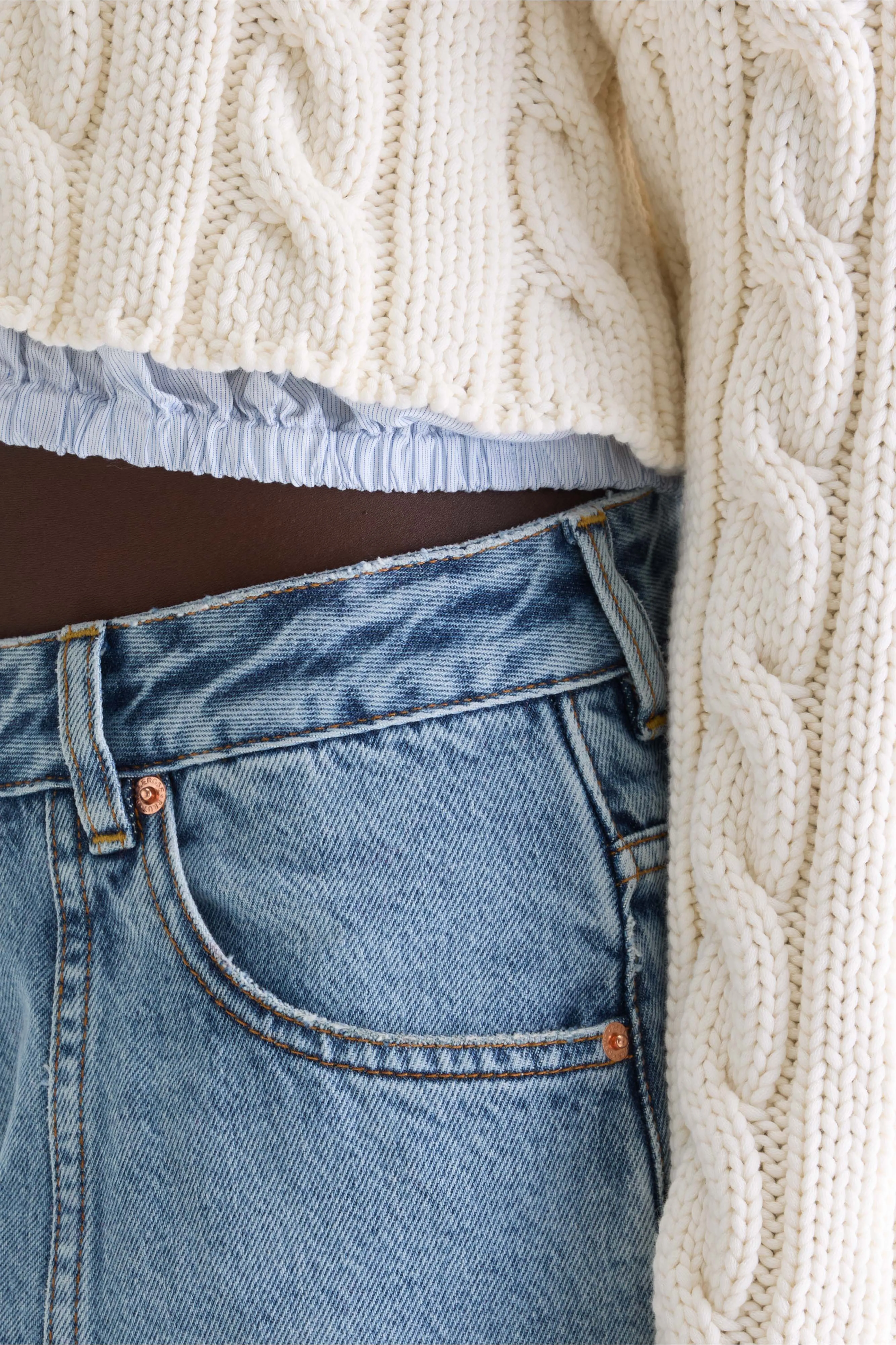 Bellerose Ler cable-knit sweater (261 / W / OFF WHITE)
