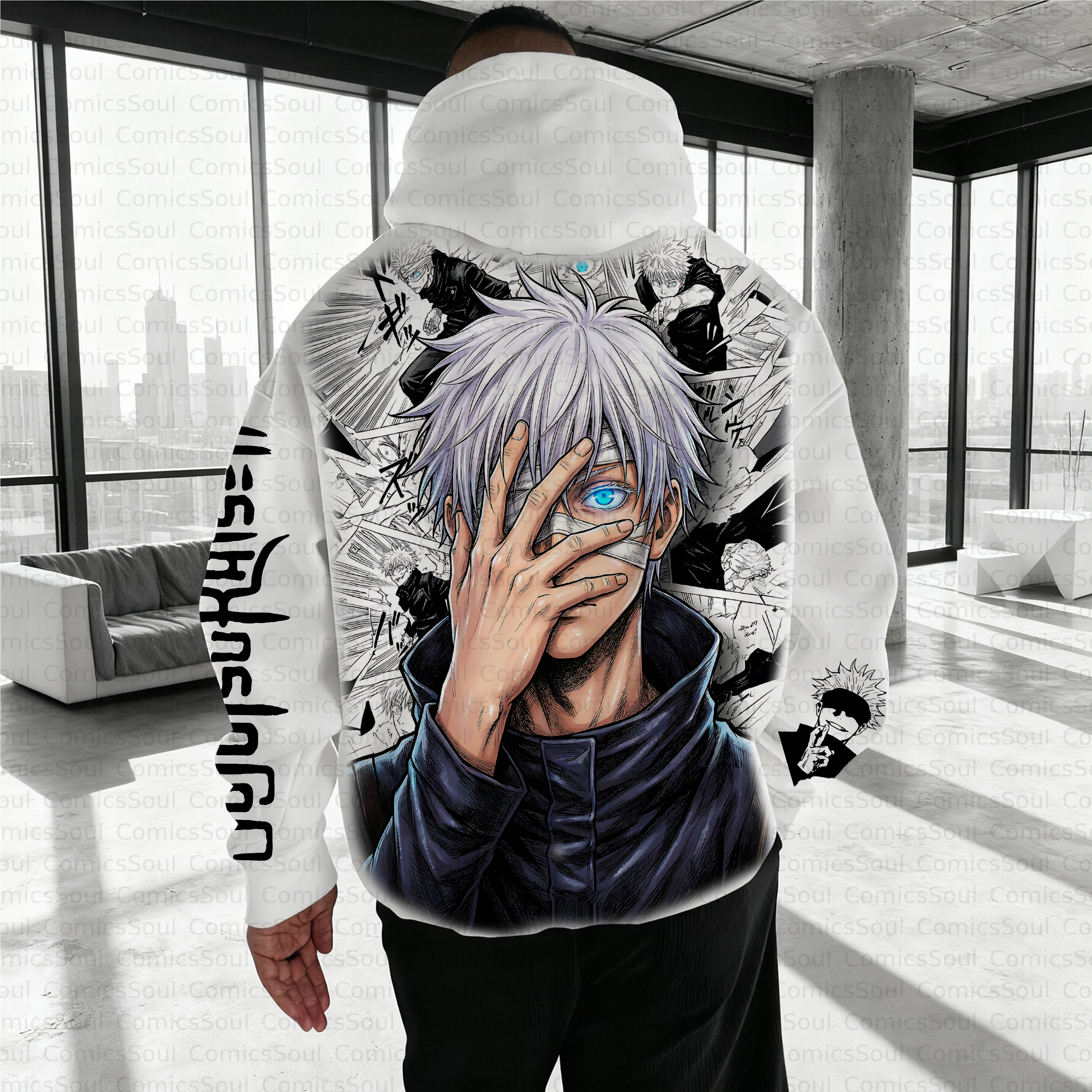 Unisex Anime Inspired Vintage Plush Hoodie