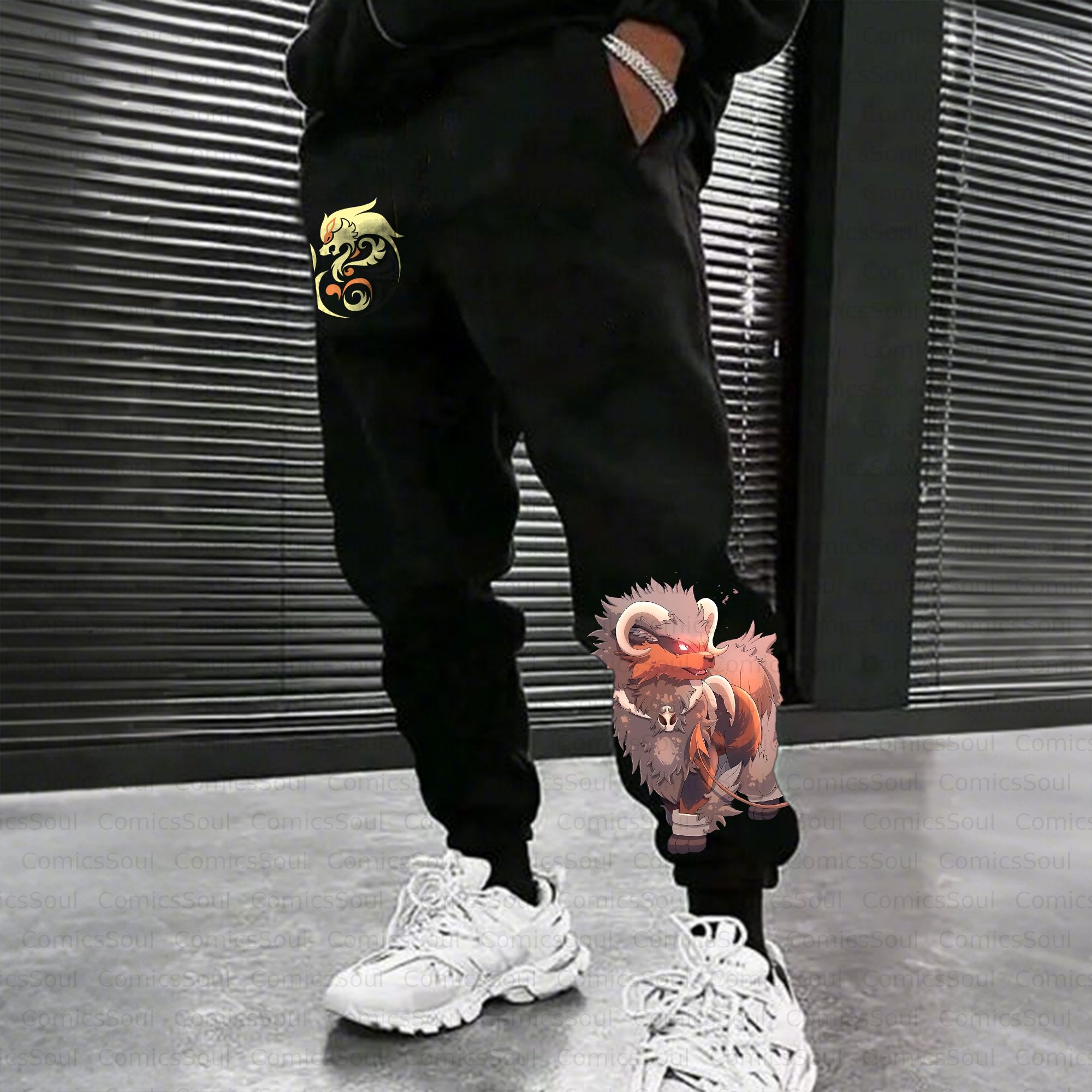 Unisex Casual Anime Streetwear Pant
