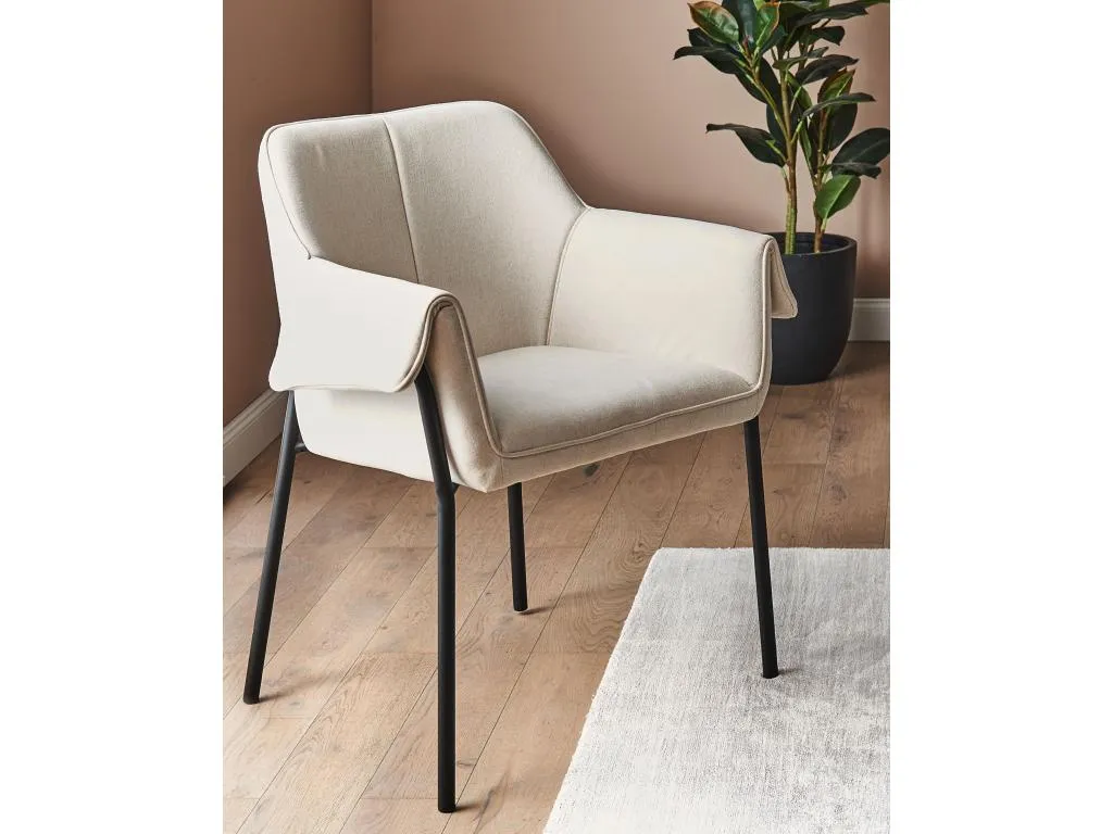 Sillón Quietena Tela Crema