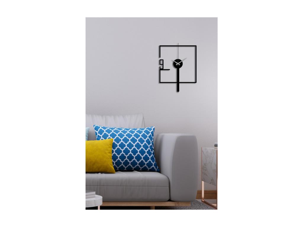 Reloj de Pared Esencial 8, Negro, 40x0,15x54 cm, Hogarlujo