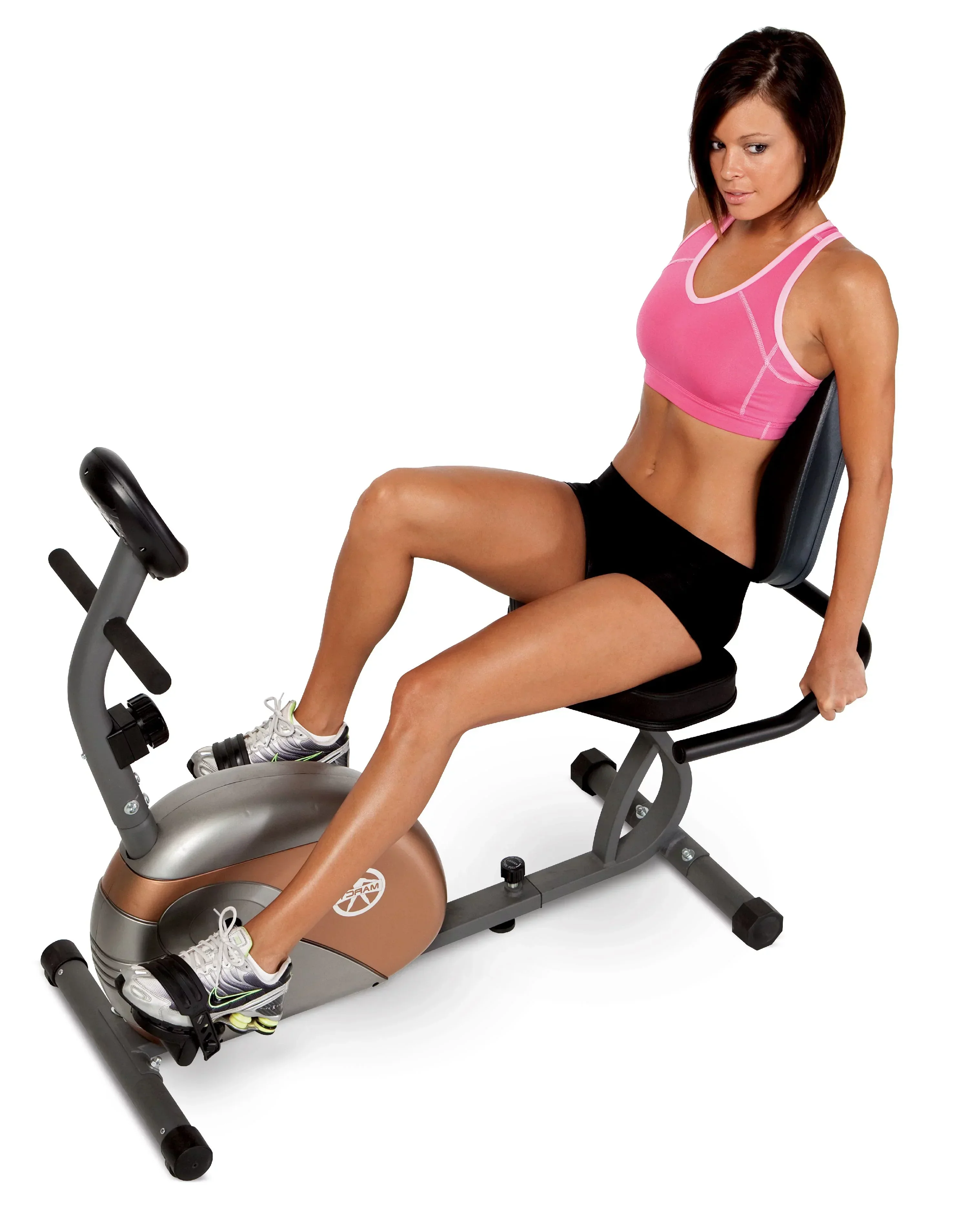 Marcy Recumbent Magnetic Exercise Bike With 8 Resistance Levels, Copper/Black - ME709 - Image 3 Marcy Recumbent Magnetic Exercise Bike With 8 Resistance Levels, Copper/Black - ME709 - Image 3