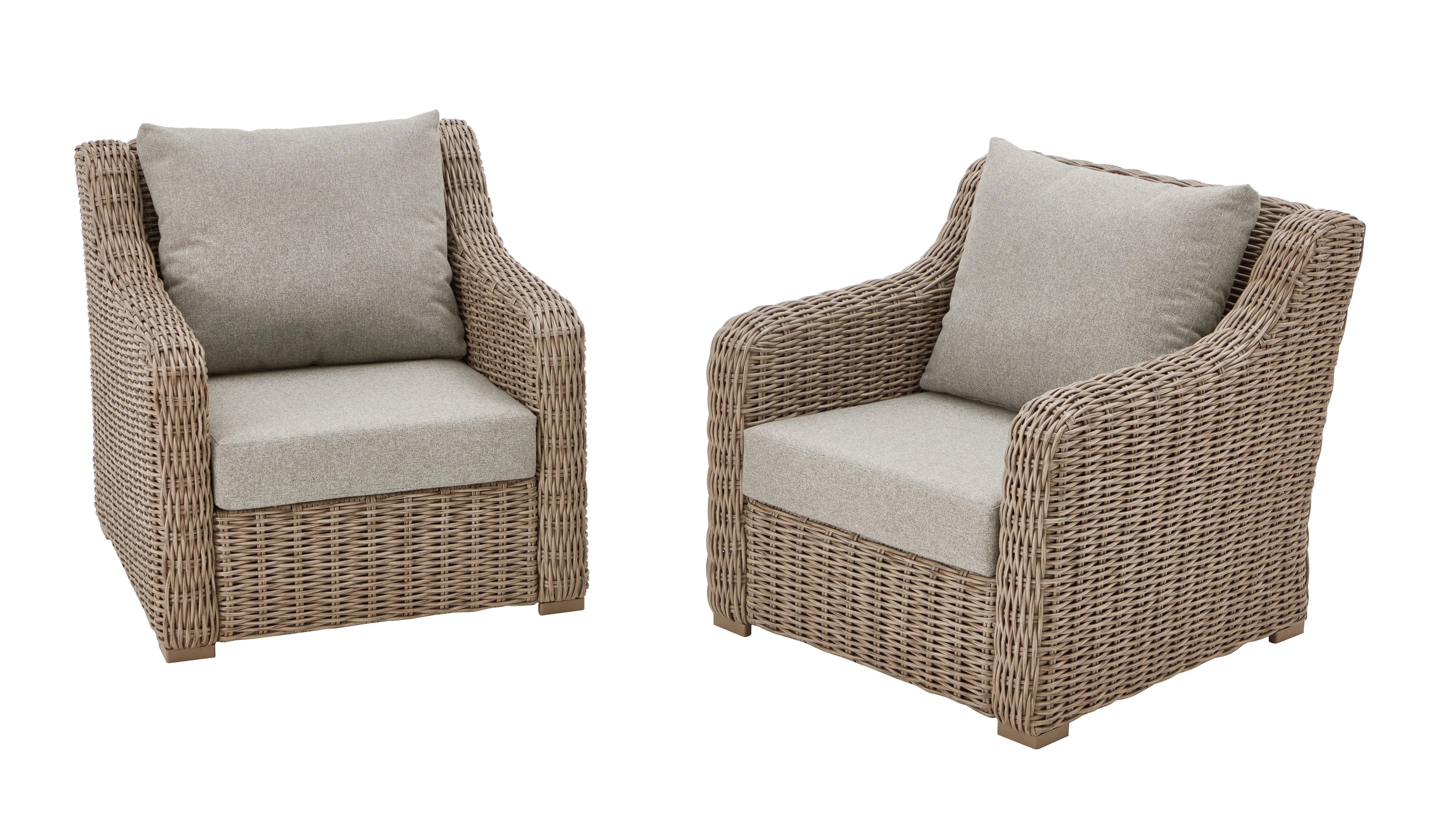 Better Homes & Gardens Bellamy 2-Pack Outdoor Wicker Club Lounge Patio Chairs, Dark Brown - Image 10