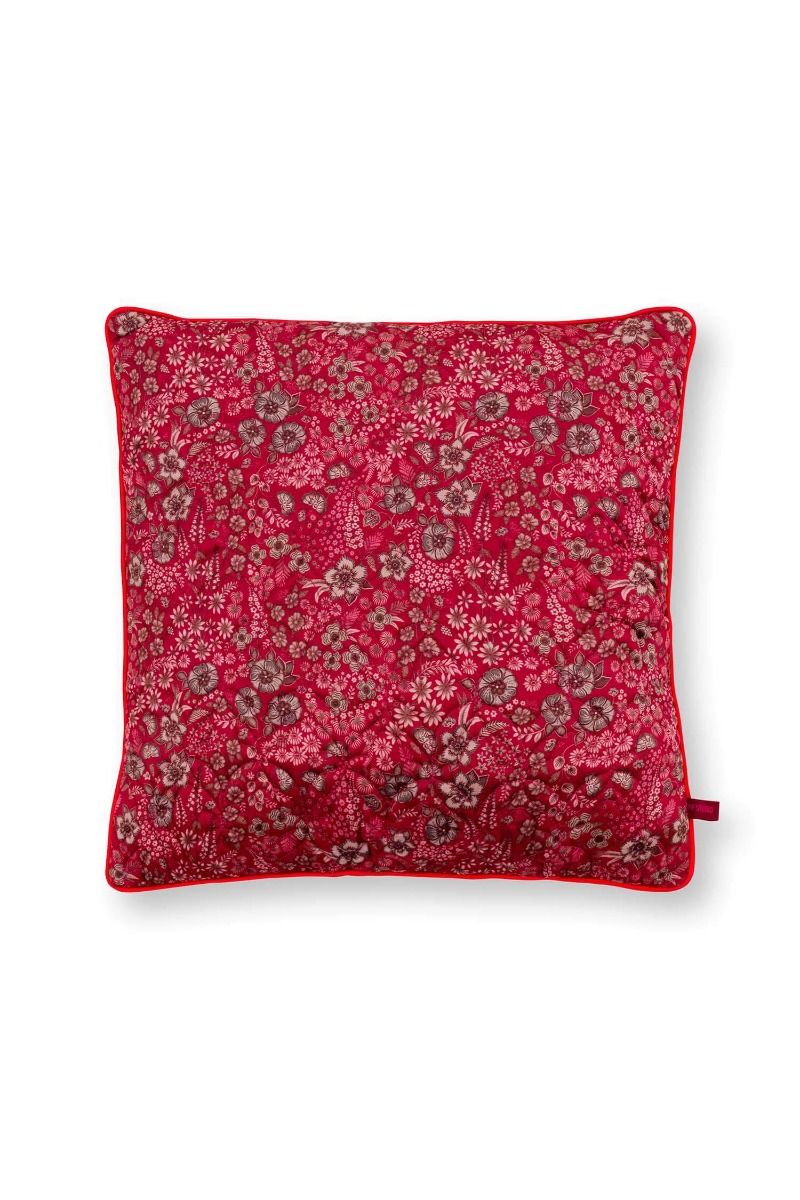 Cushion Quilted Daisy Dreams Red