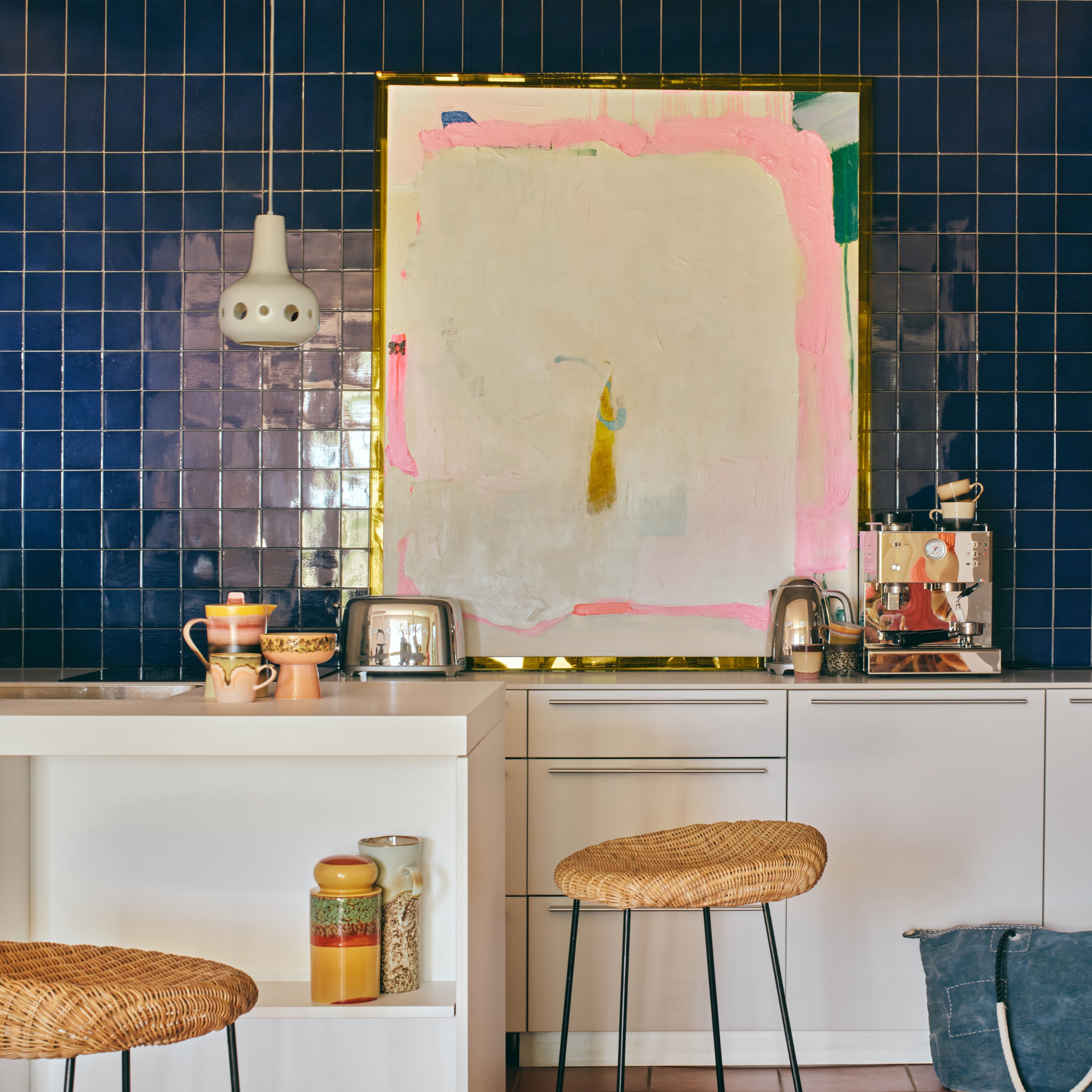 HKliving 70's Ceramics Voorraadpot - Cove