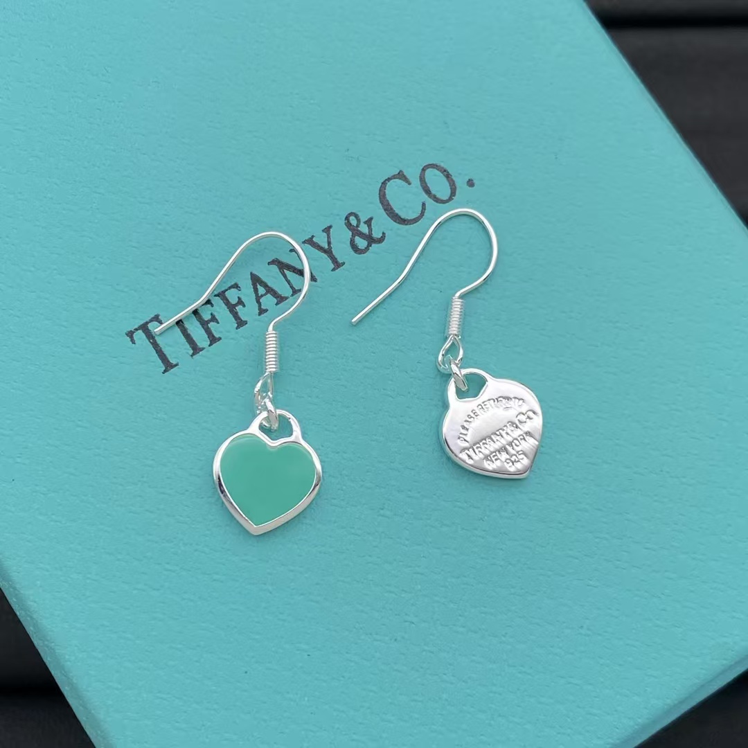 Tiffany Hook Heart Drop Earrings - Original Replica Club