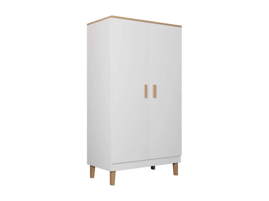 Armario 2 puertas Mueblestop - Blanco 47976XFLR