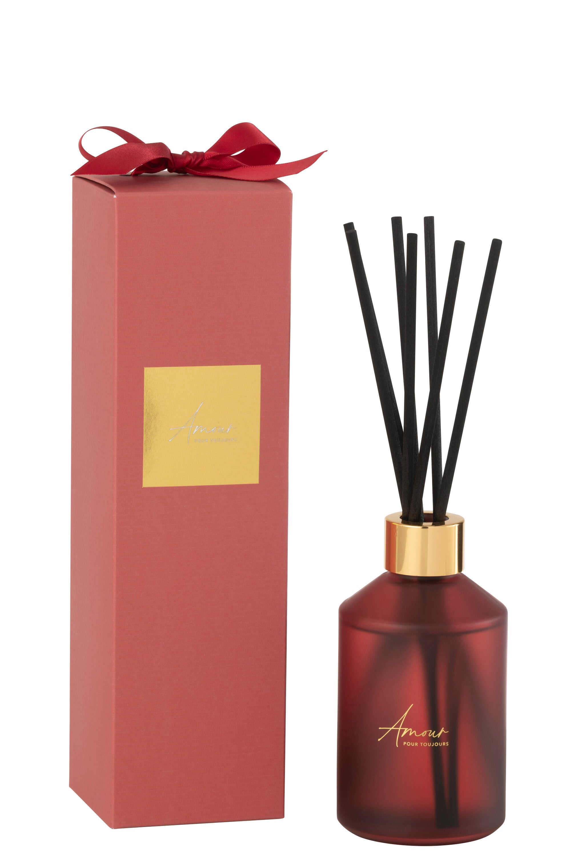 J-Line geurstokjes Amour - was - rood - 200ml