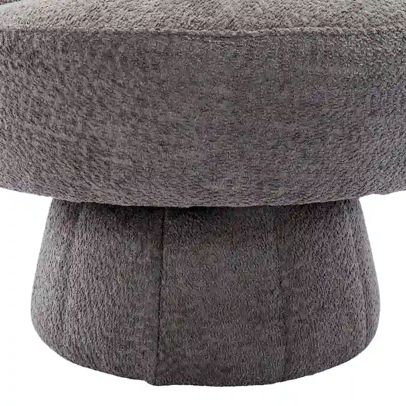 360-Degree Swivel Cuddle Barrel Accent Chairs with Plush Upholstery