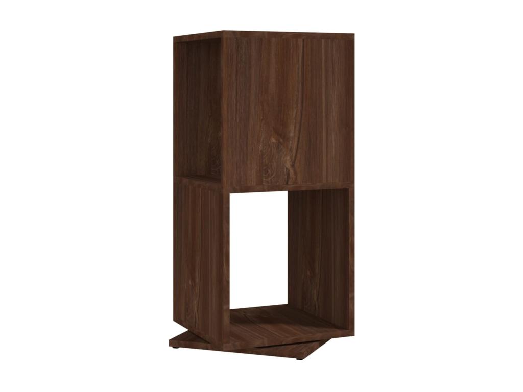 Armario giratorio aglomerado roble marrón 34 - 5x34 - 5x75 - 5 cm