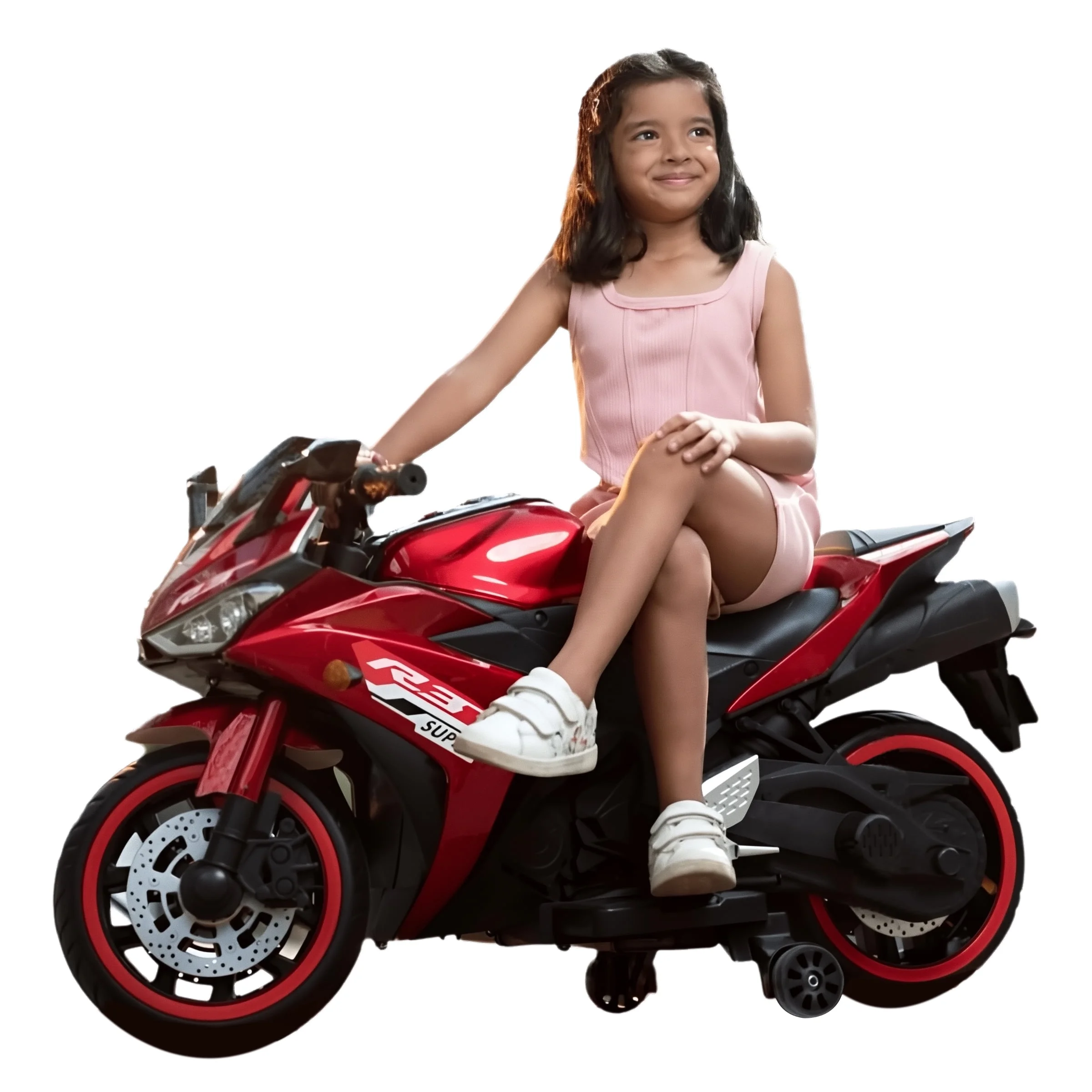 2 Seats Electric Dirt Bike Motorcycle for Kid 3-8, 12V Kids Motorcycle with Manual Throttle, Lighting Wheels, Music Function, Max Load 99LB (Blue) - Image 25