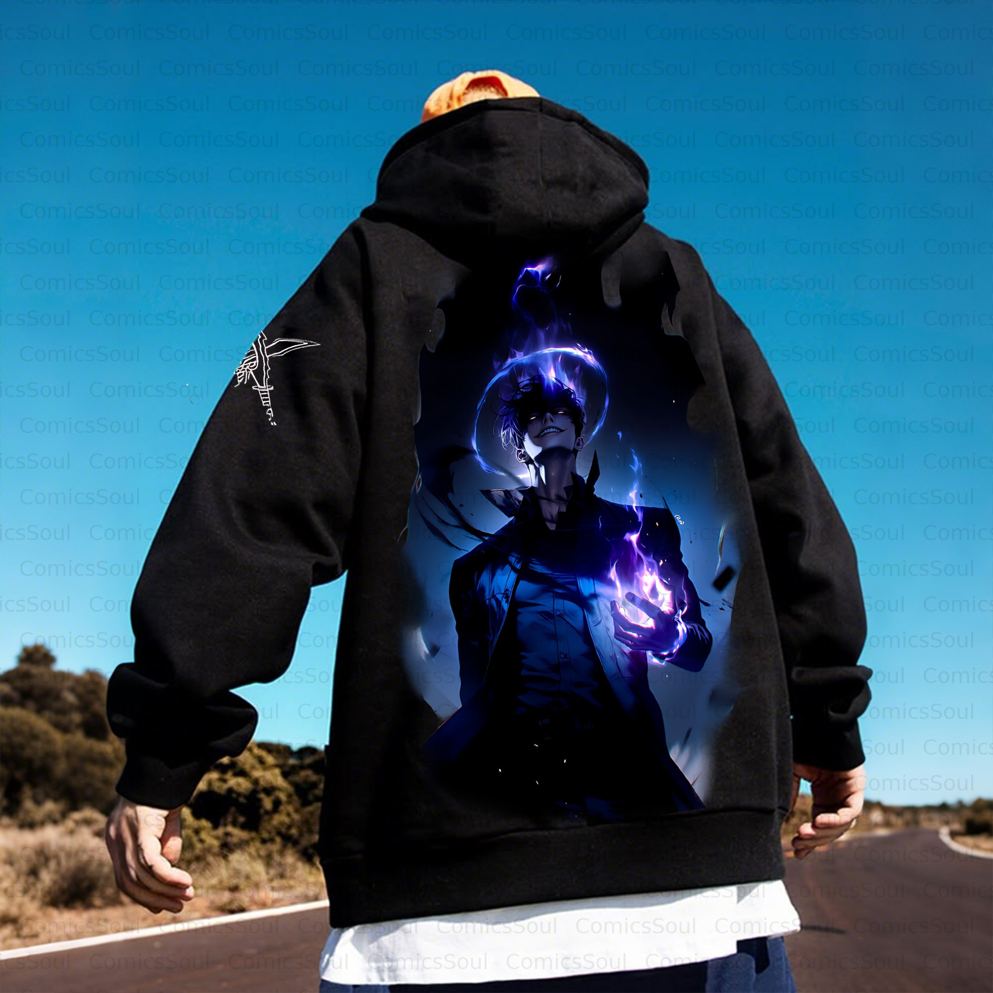 Unisex Anime Inspired Vintage Plush Hoodie