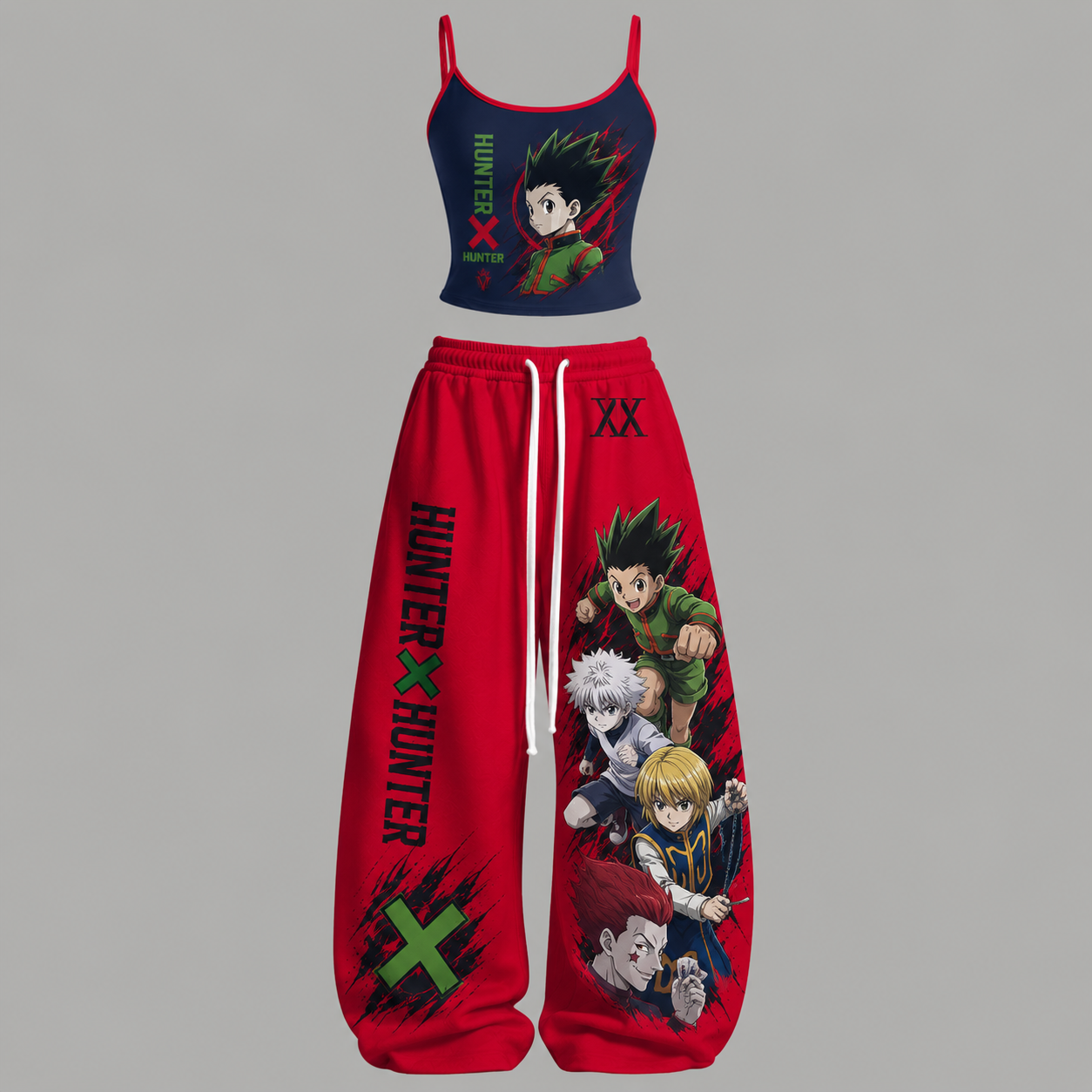 Hunter x Hunter Top & Elasticated Trousers Two-Piece Set