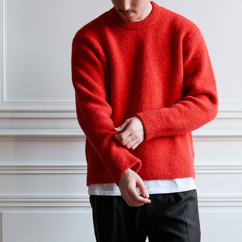 Museum Garments x Merci - Maille Alpaca - Rouge