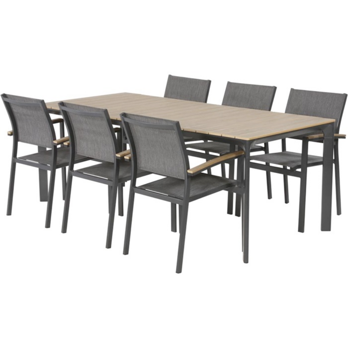 Lesli Living Arezzo dining tuintafel   aluminium + polywood   200x90cm