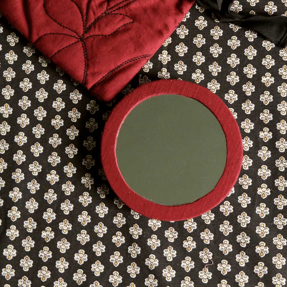 Suranné - Miroir Pochette - Rouge Vin