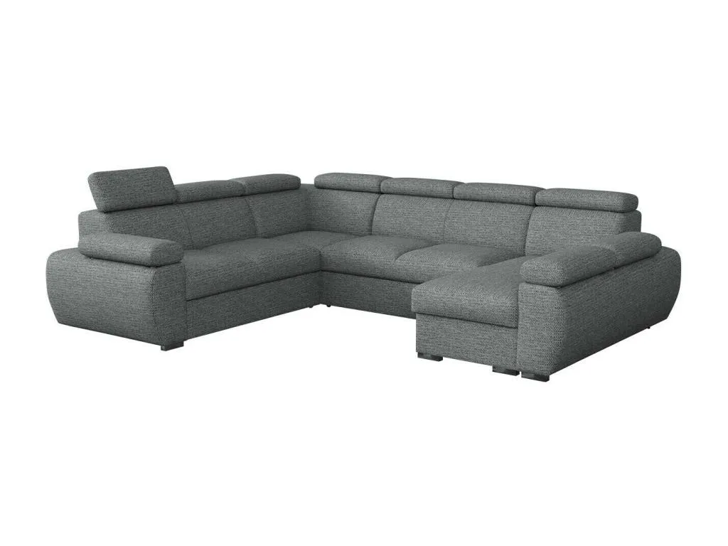 Sofá rinconero Lluesmahome 214 Gris Función de descanso Caja de ropa de cama 325x260cm OAVX92343