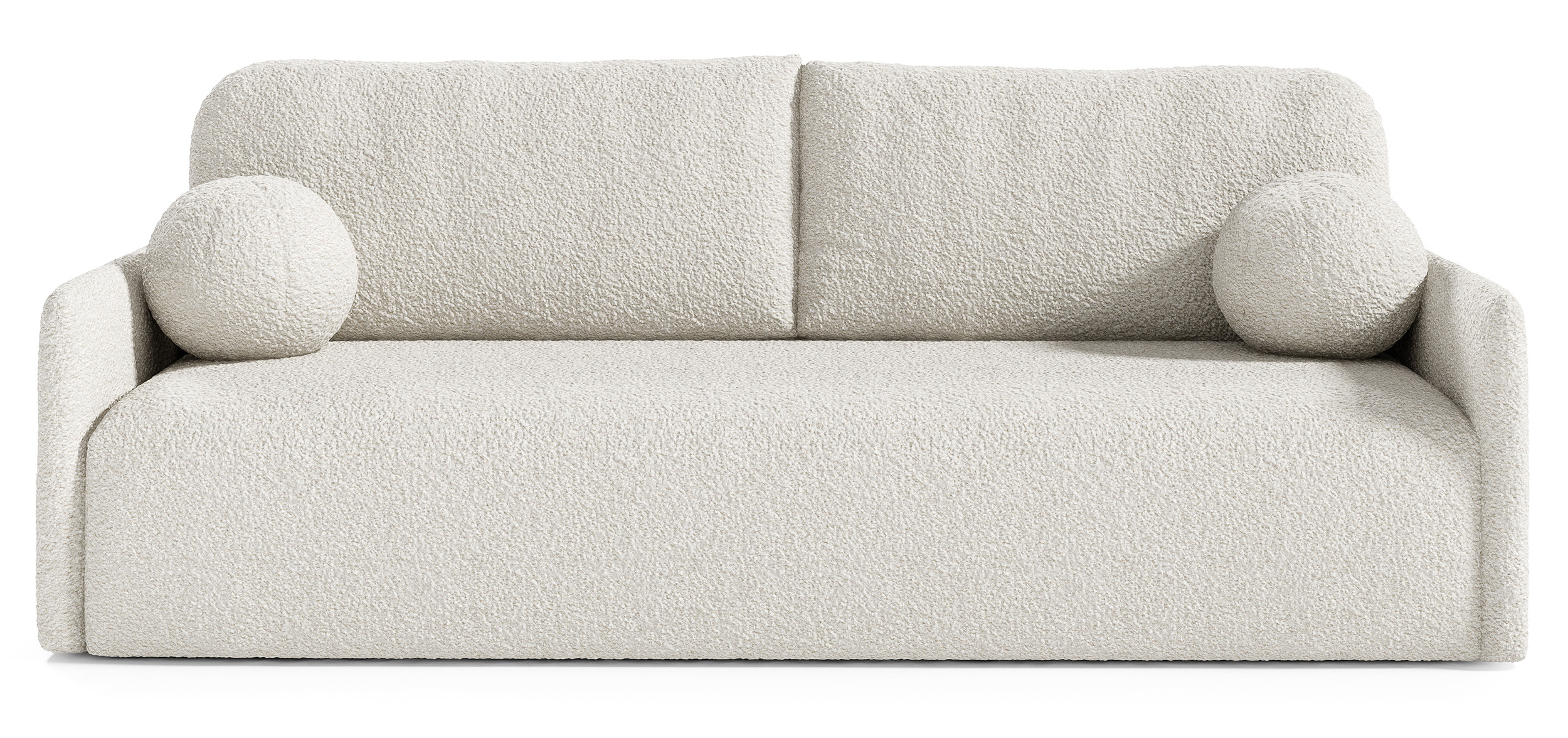 Sofá cama convertible de 3 plazas en color crema vu0069r0