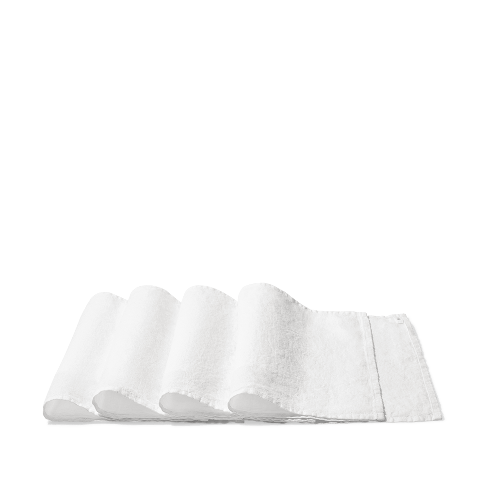 Set de table en lin lavé - Blanc Optique