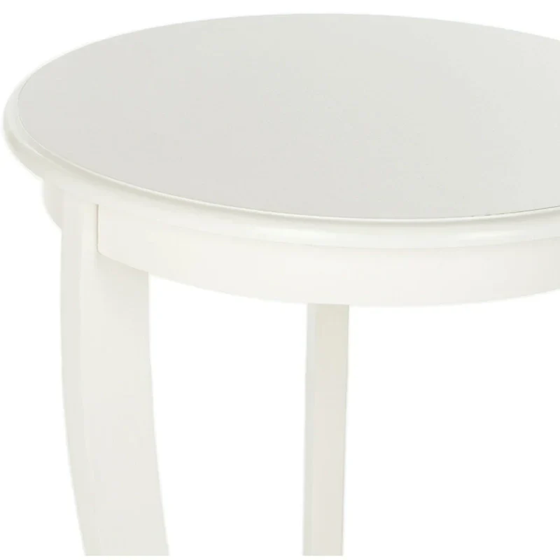 SAFAVIEH Carlotta Grey Pedestal Side Table - Dimensions: 18.1" W x 18.1" D x 26" H
