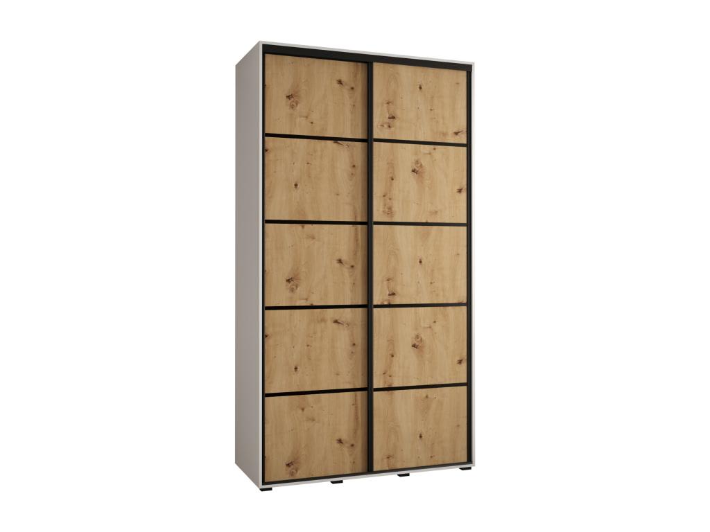 ARMARIO Nestleare 4 DE PUERTAS CORREDERAS 235 - 2/130/45 2 puertas Blanco/Artisan/Negro