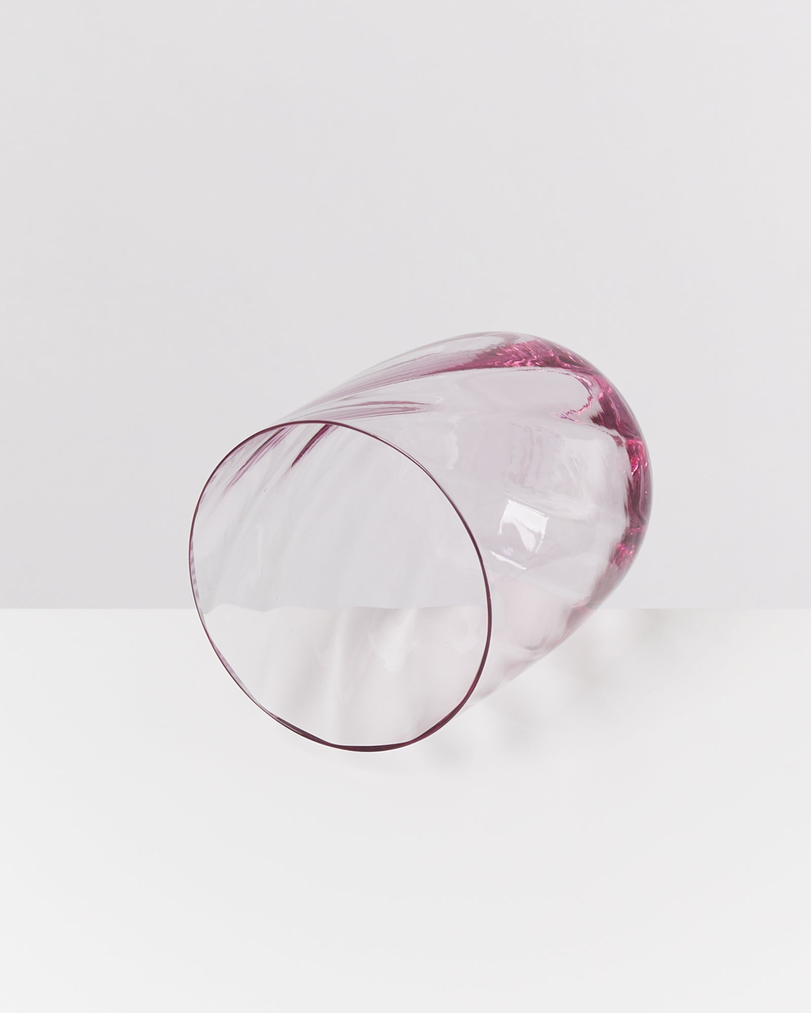 Calma Glas groß swirl lila