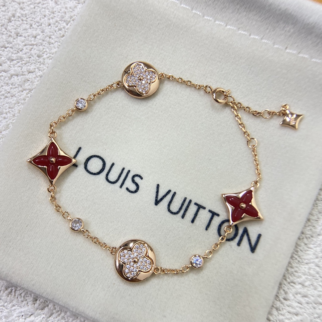 Louis Vuitton Red Carnelian Star Sun Bracelet - Original Replica Club