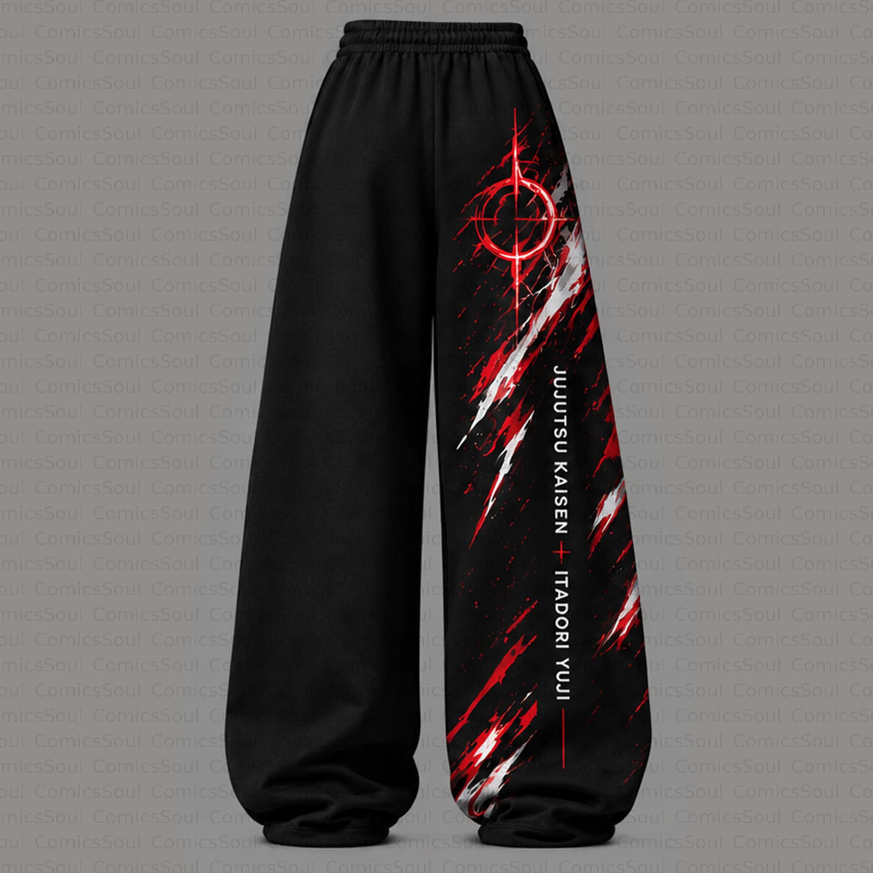 Jujutsu Kaisen Cropped Long Sleeve Hoodie & High Waist Jogger Pants Two Piece TeeThreads Sustain the Scene with Custom Apparel