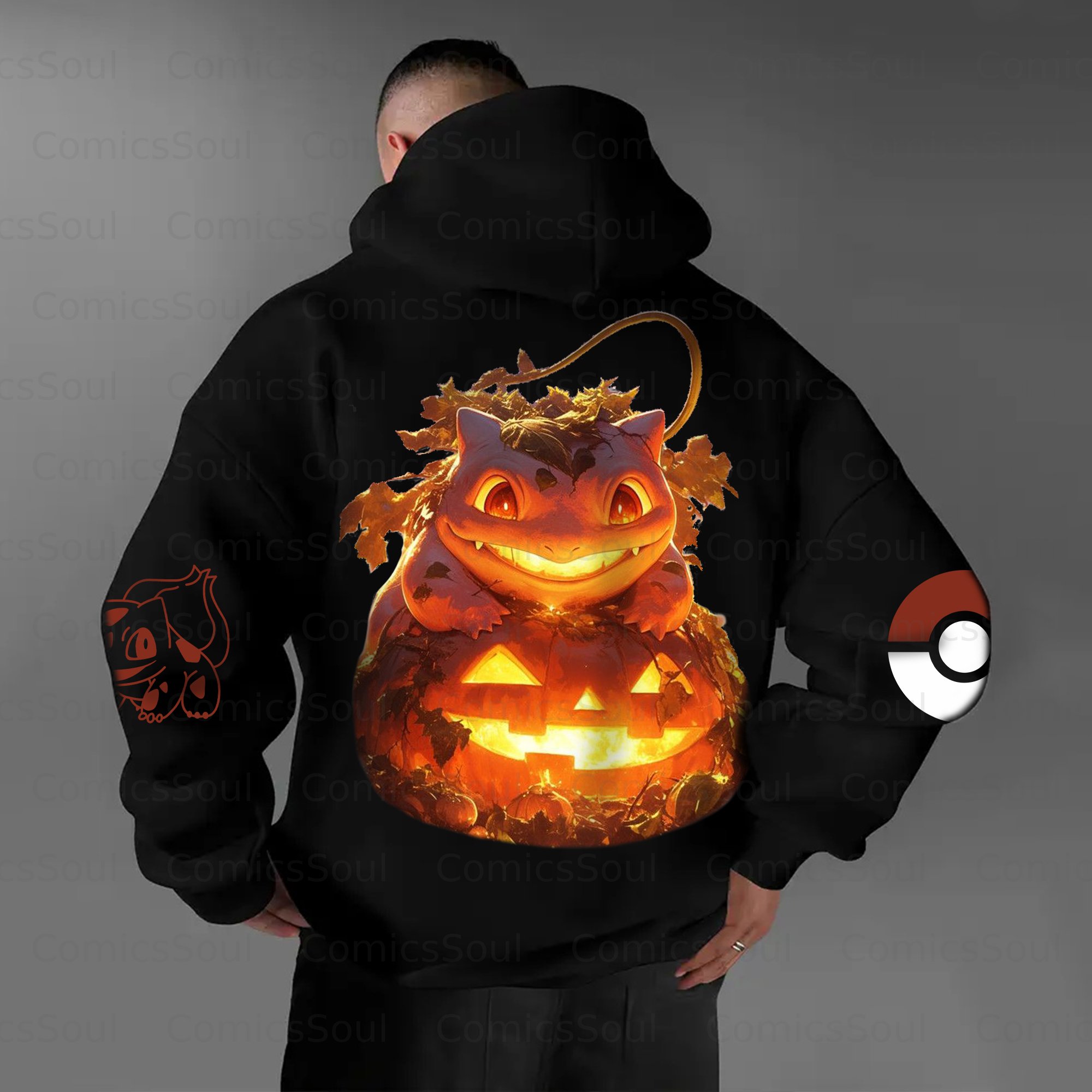Unisex Halloween Anime Graphic Streetwear Vintage Hoodie