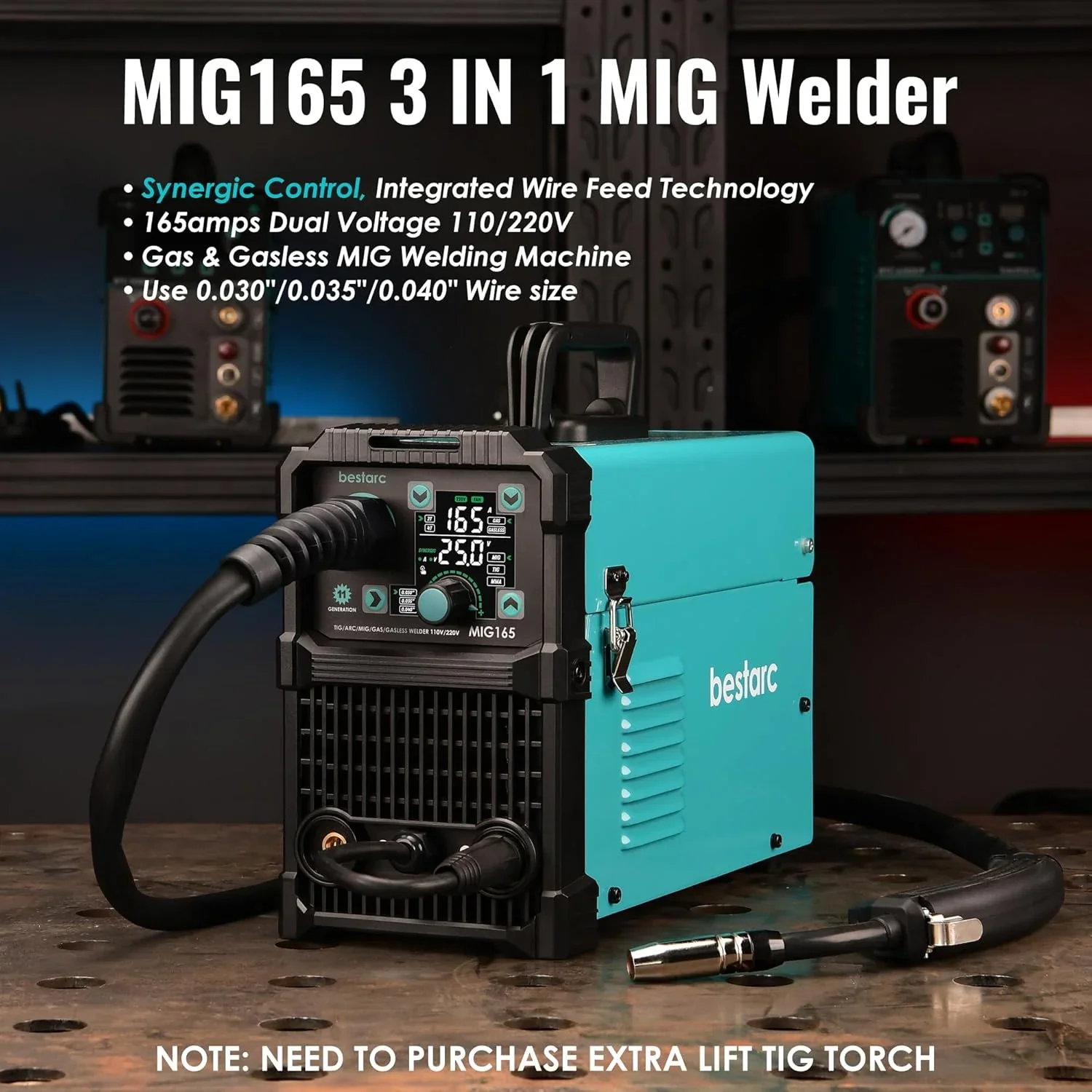 bestarc 145A 3-in-1 MIG Welder, 110V/220V - MIG145-9GEN-110/220V, MIG145-1122 - Image 16 bestarc 145A 3-in-1 MIG Welder, 110V/220V - MIG145-9GEN-110/220V, MIG145-1122 - Image 16