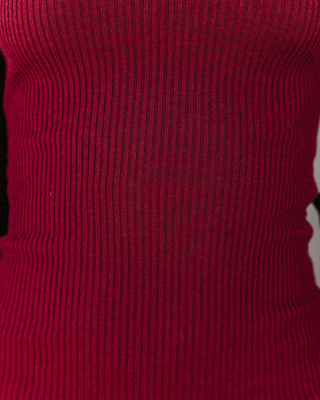 Yasmine Long Sleeve Ruched Knit Dress - Wine - Se7enfashion