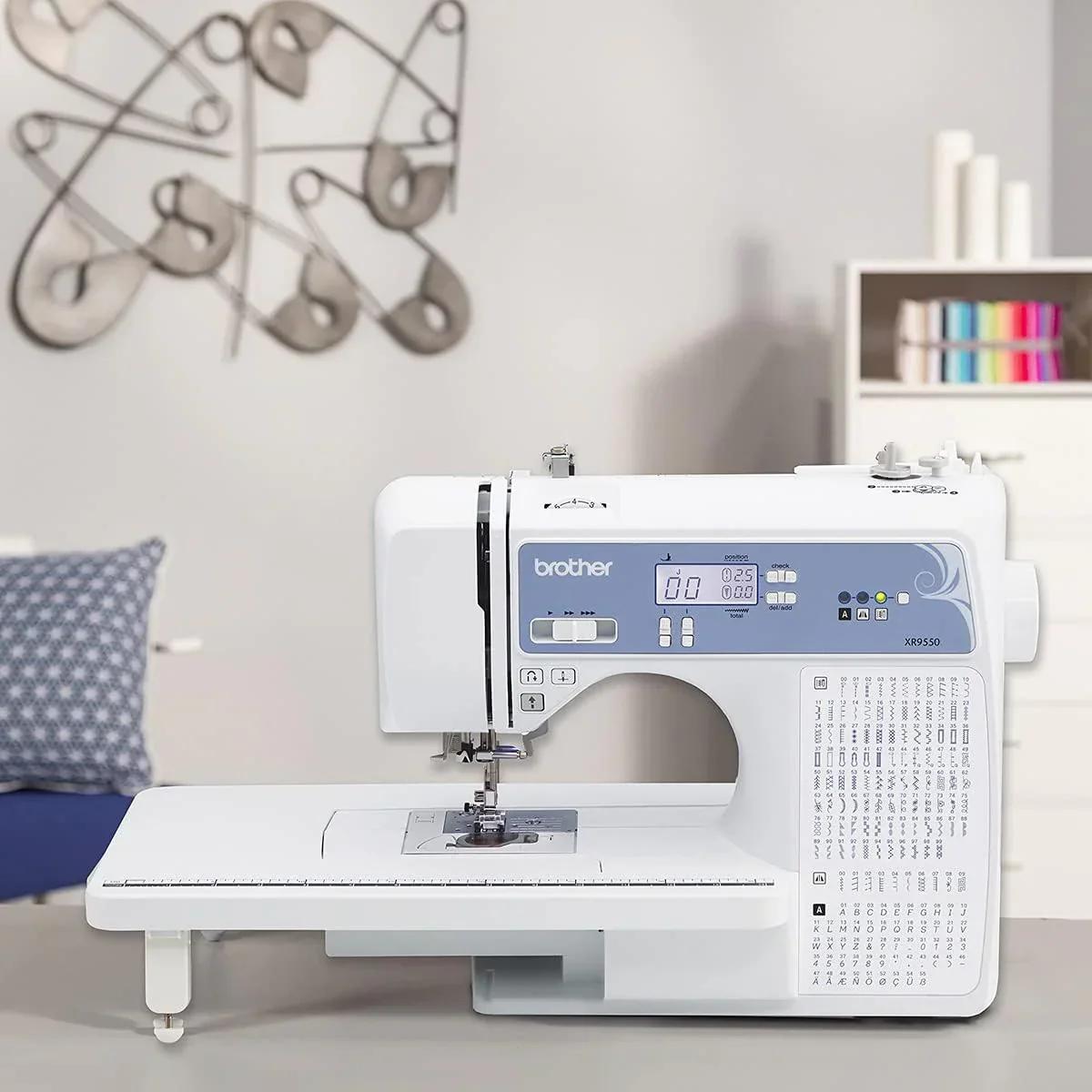 Brother Sewing and Quilting Machine Computerized 165 Built-in Stitches LCD Display Wide Table