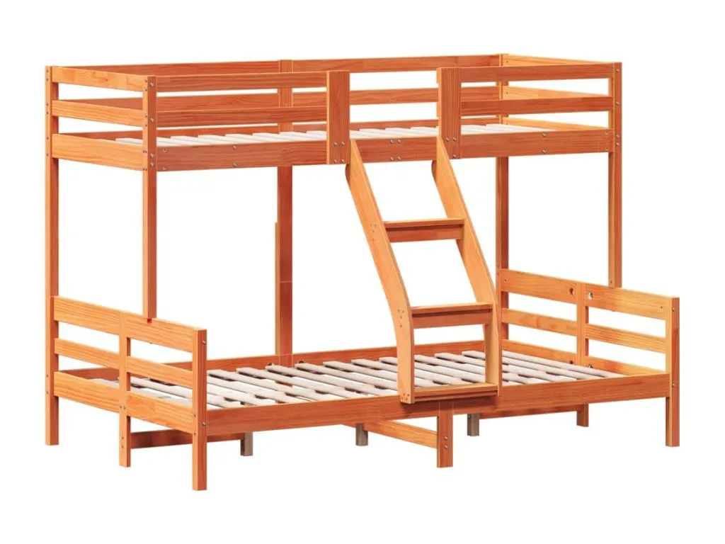 Alkifurniturees Litera de Alkifurniturees maciza de Alkifurniturees marrón cera 90x200/120x200 cm 31133XLVW