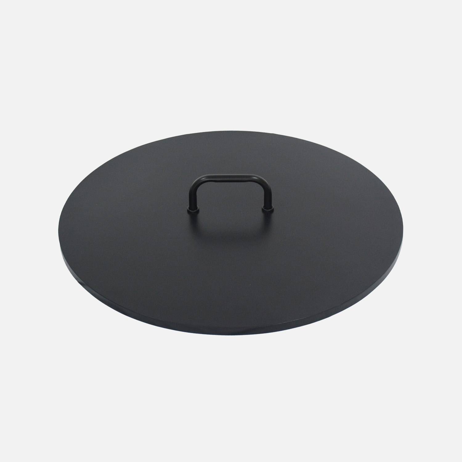 Tapa para brasero - Tapa para brasero de acero, 80cm