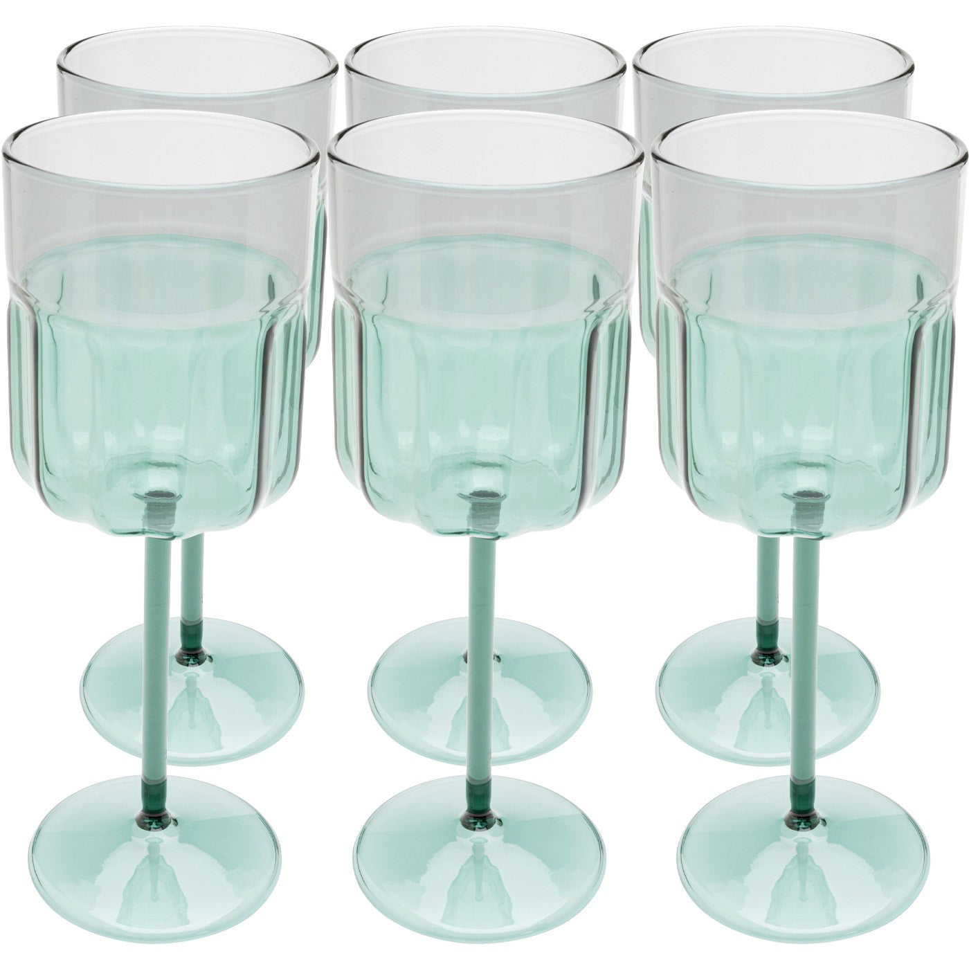 Wijinglazen Duetto (6 set) Kare Design