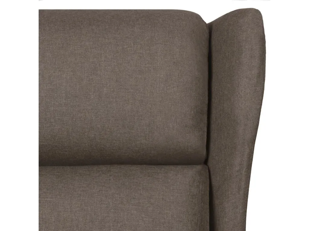 Sillón reclinable de tela negro
