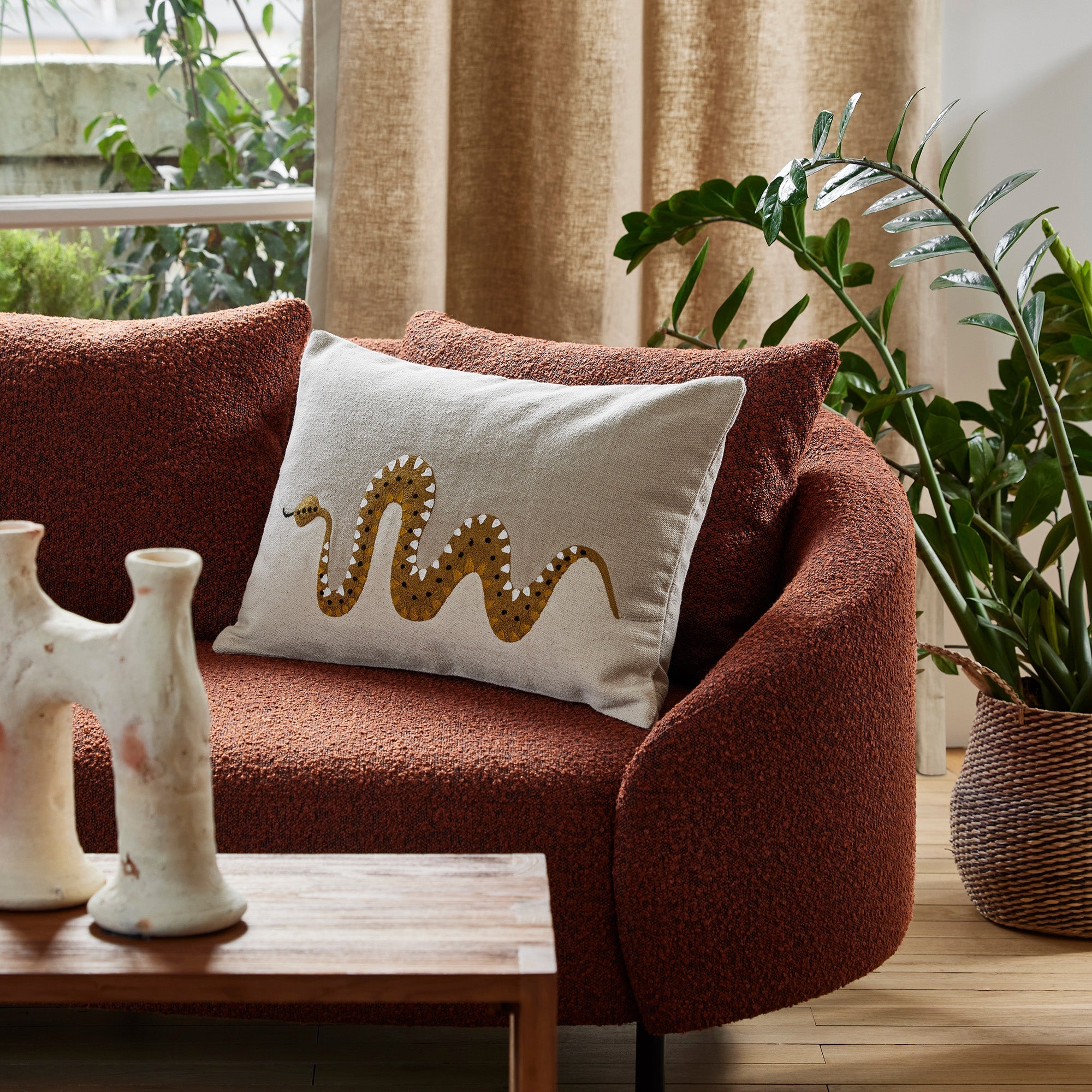 MADURA - Kussenovertrek beige 40x60 cm