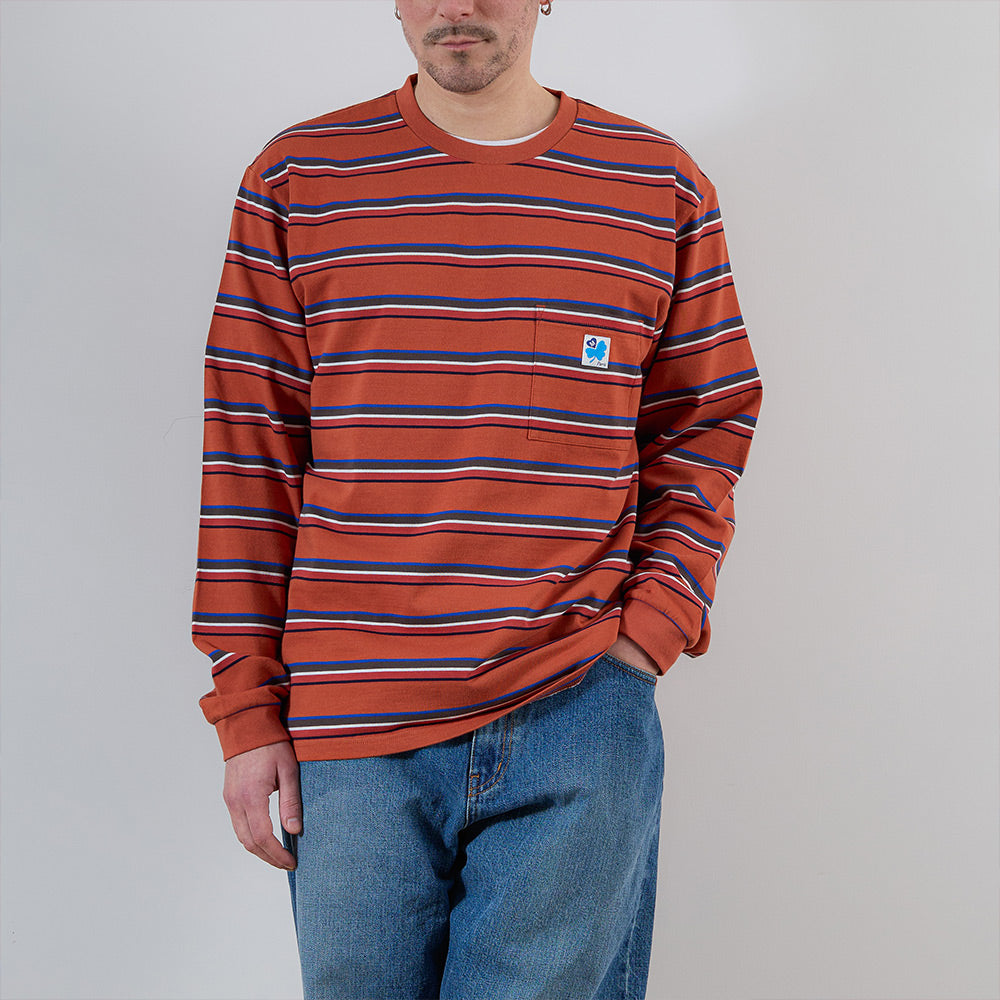 Merci - T-shirt Vadim Stripes LS - Hearth